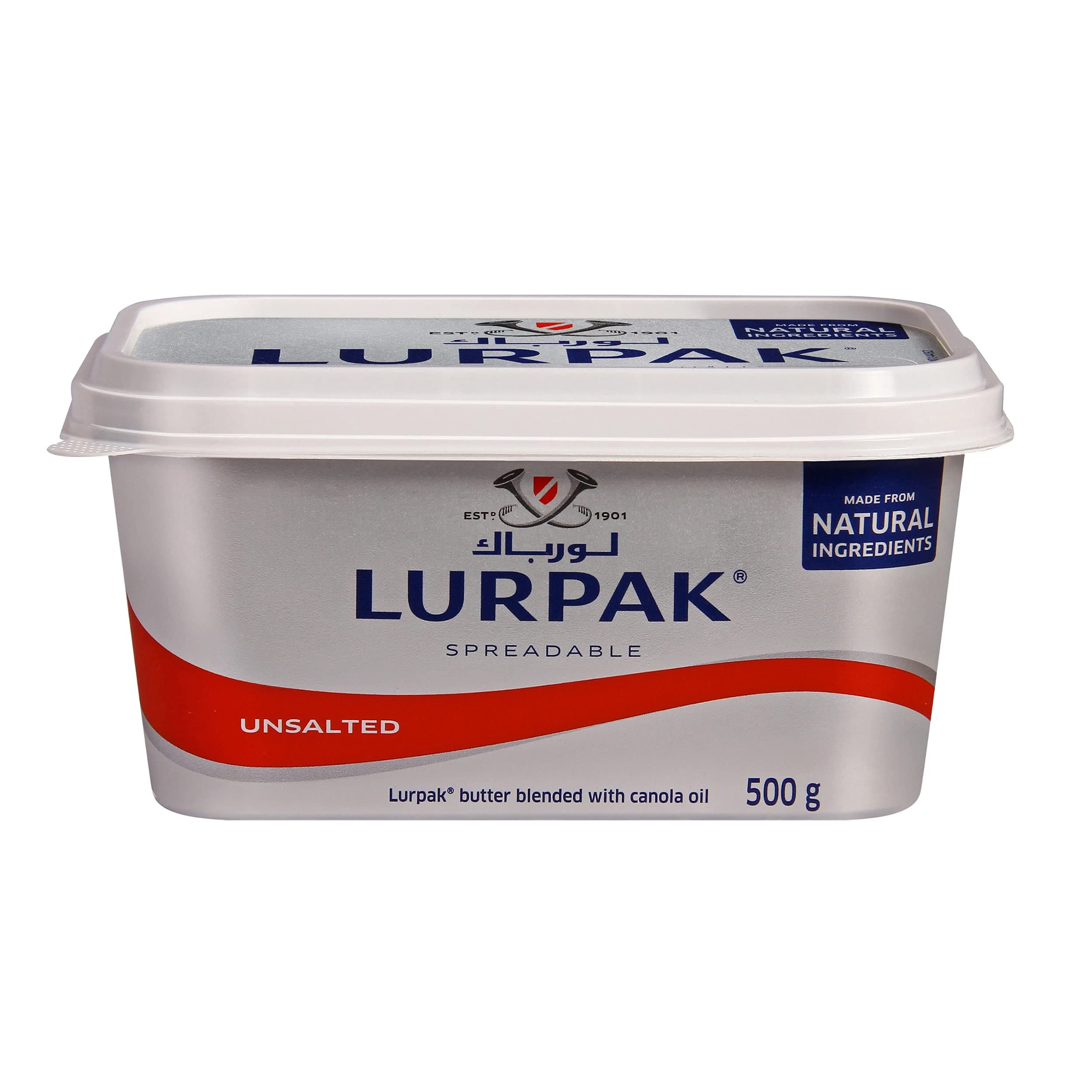 Lurpak Spreadable Butter Unsalted 500g