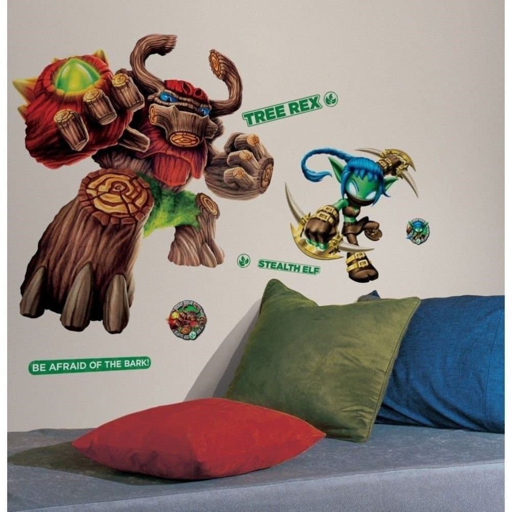 Defonia Skylanders Tree Rex Stealth Elf 40" Giant Wall Decals Game Room Decor Stickers