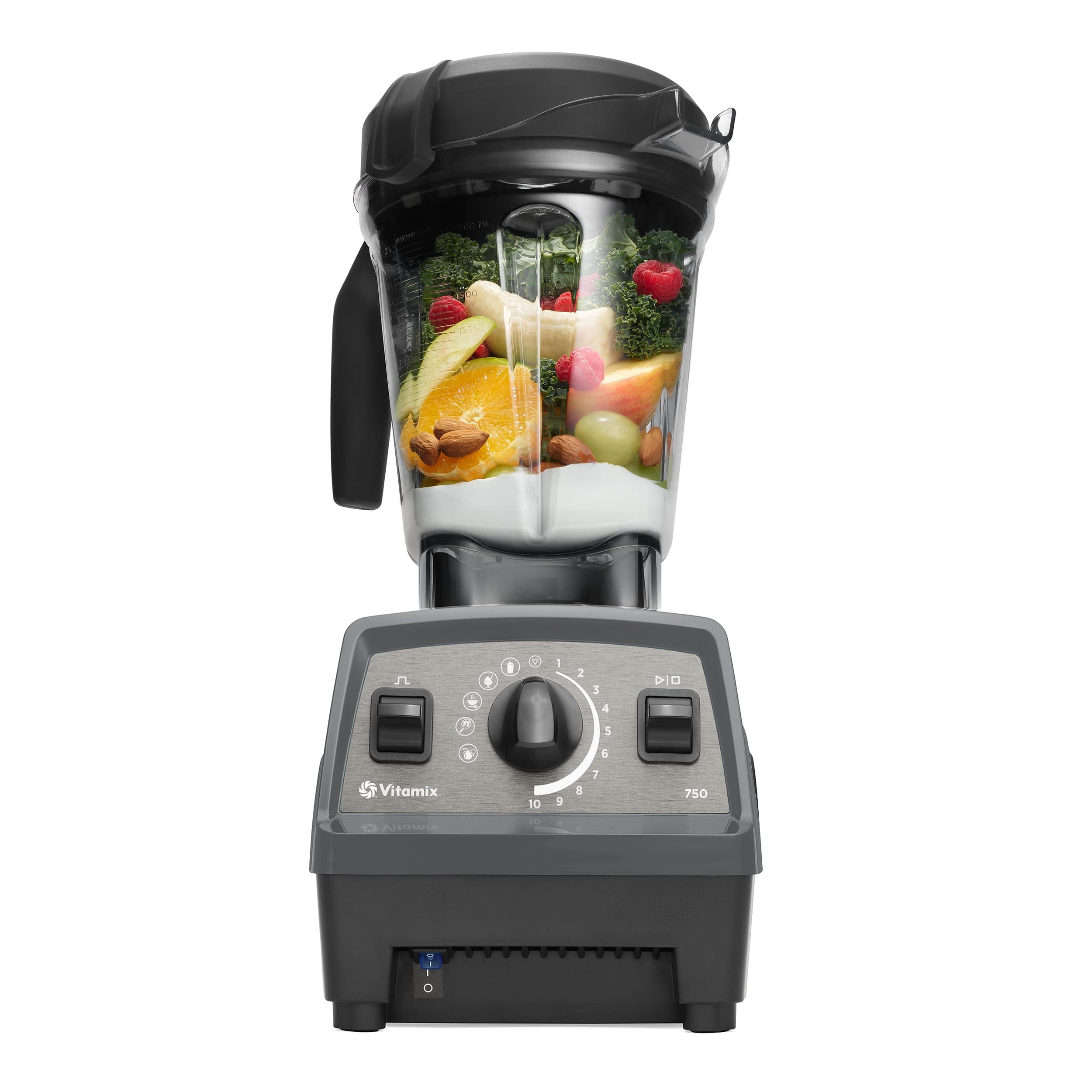 Propel Series 750 Blender with Four Blending Programs, Self-Cleaning Program, Professional-Grade Blender for Smoothies, Soups and More, Stainless-Steel Blades, 64 Oz Container, Slate