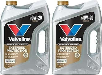 Motor Oil, SAE 0W-20, 5 QT | Full Synthetic | Extended Protection | Pack of 2