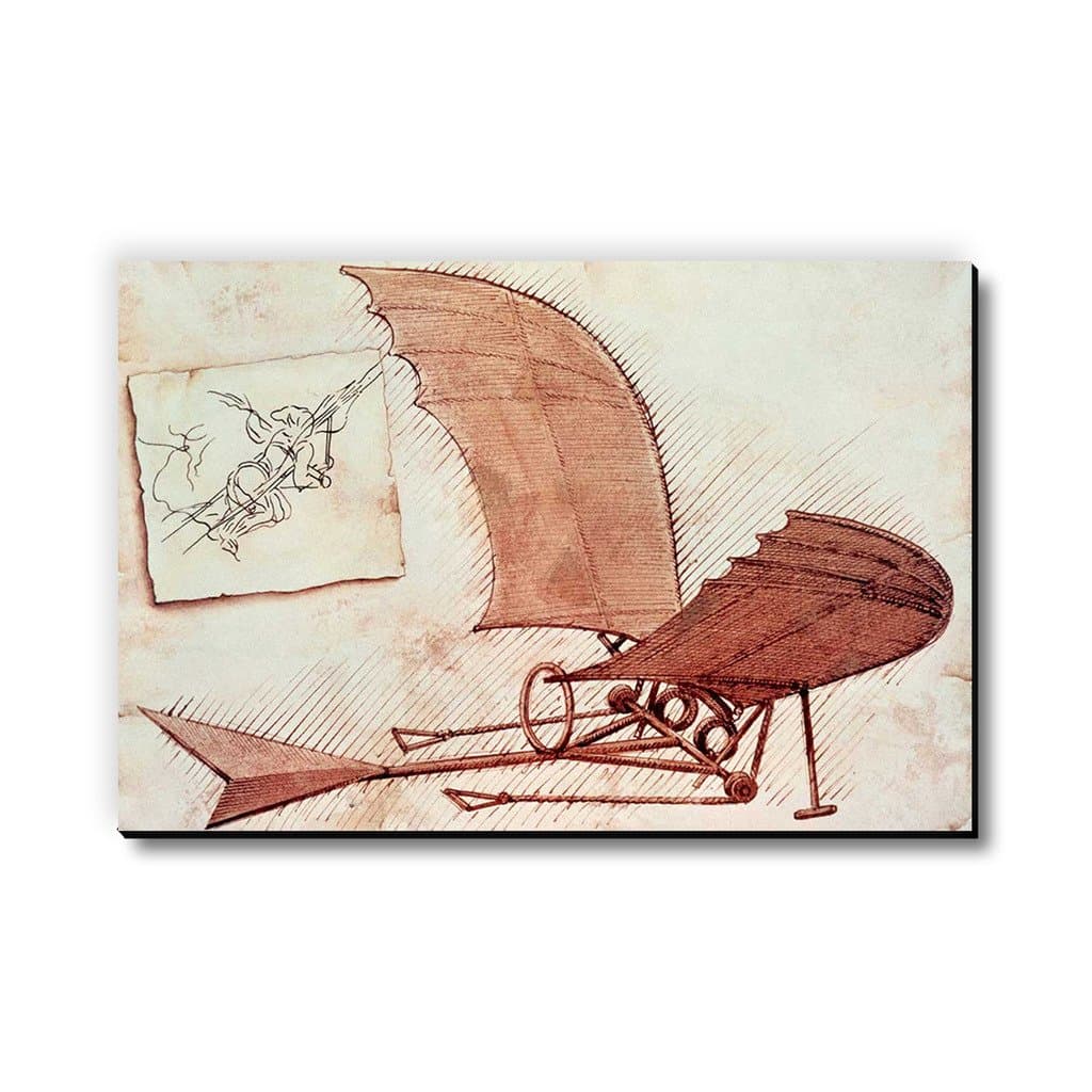 Flying Machine by Leonardo Da Vinci Fridge Magnet/Multipurpose Magnet for Home/Kitchen/Office by Seven Rays