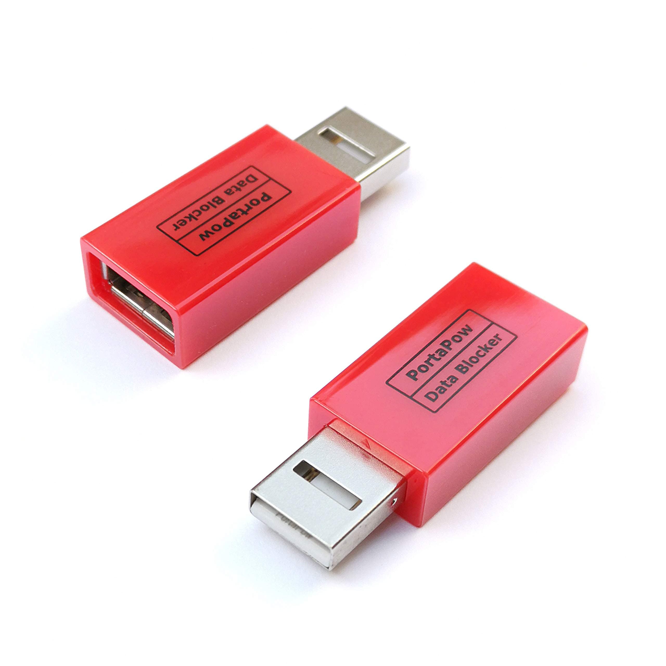 3rd Gen USB Data Blocker (Red 2 Pack) - Protect Against Juice Jacking