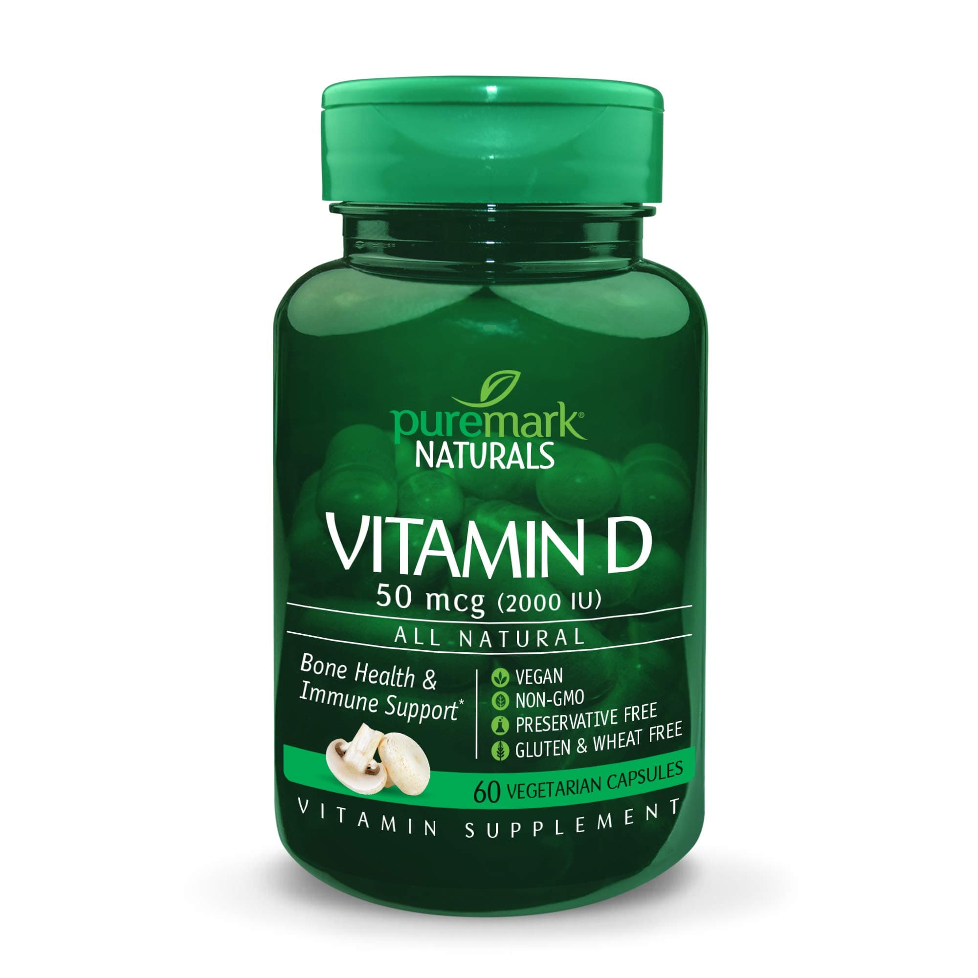 Vitamin D 2000 Iu Vegetarian Capsules, 60 Count