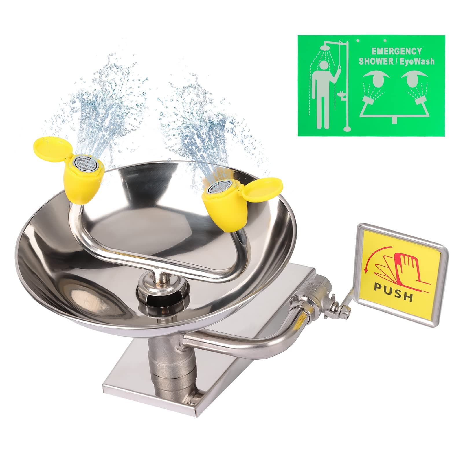 Wall-mounted Eyewash Station