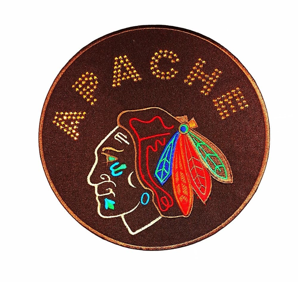 RABANA XXL tribes Apache Indians club Patch for DIY Bone Ghost Hog Outlaw Hot Rod Motorcycles Rider Lady Biker Jacket T shirt Patch Sew Iron on Embroidered Badge Sign Costume
