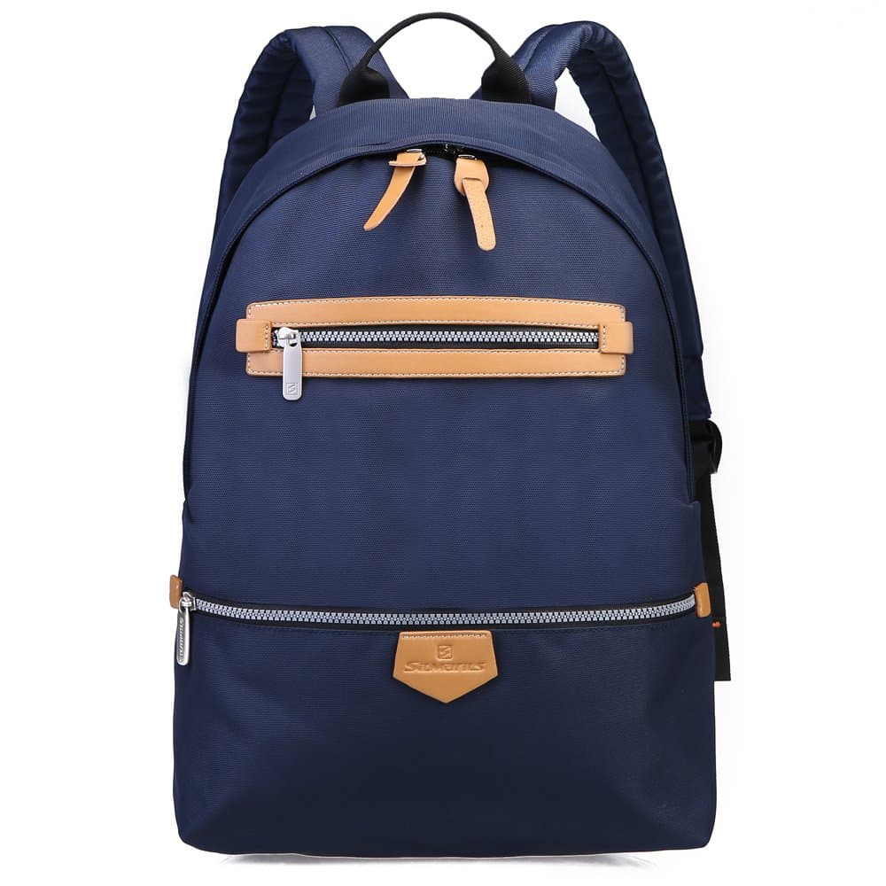 Silmarils RFID Blocking Casual Daypack Laptop Backpack Fits up to 14 Inches Laptop Waterproof Unisex (Black/Blue/Red)