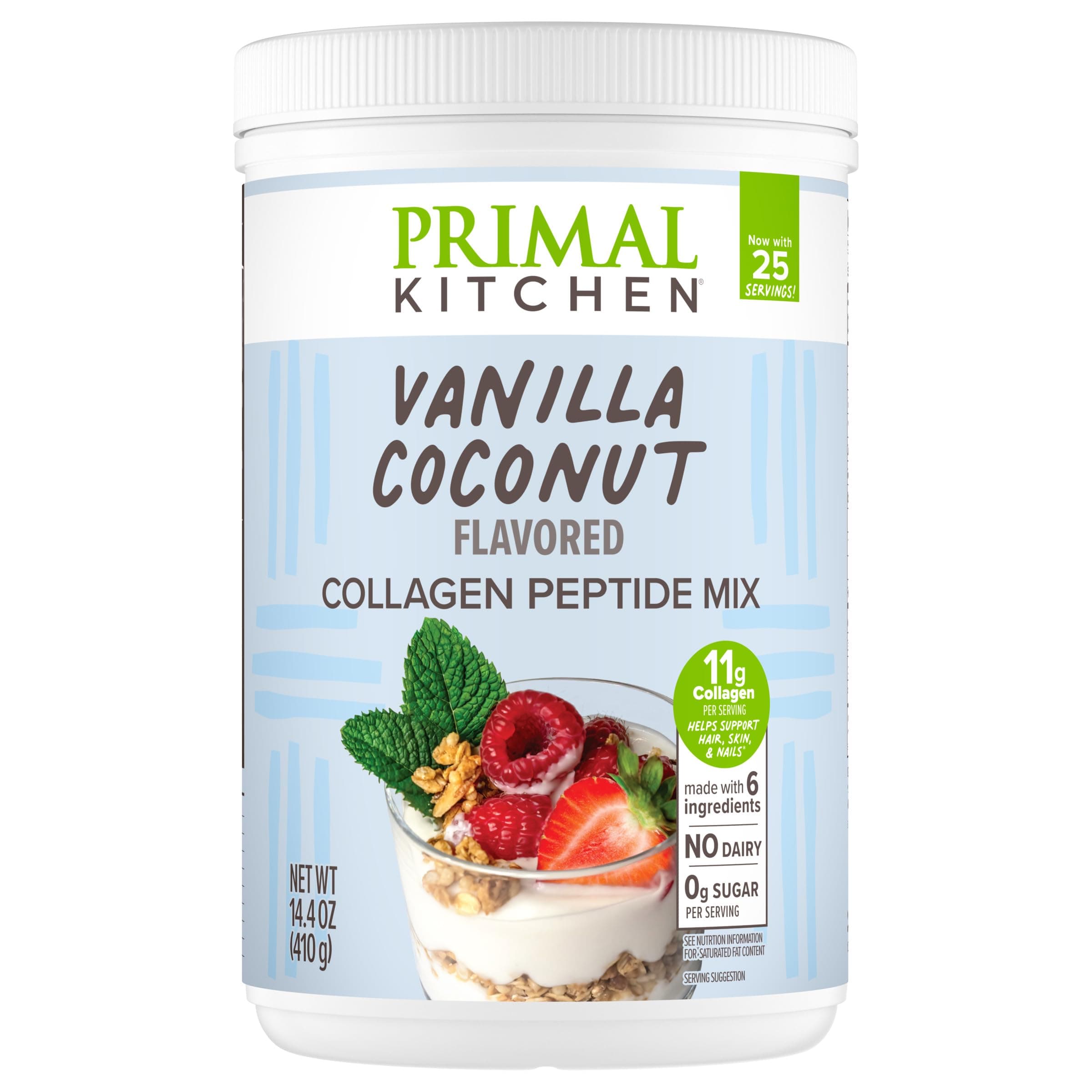Primal Kitchen Vanilla Coconut Flavored Collagen Peptide Mix