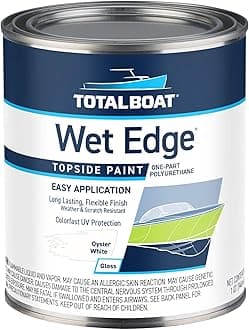 TotalBoat Wet Edge Topside Paint (Oyster White, Quart)