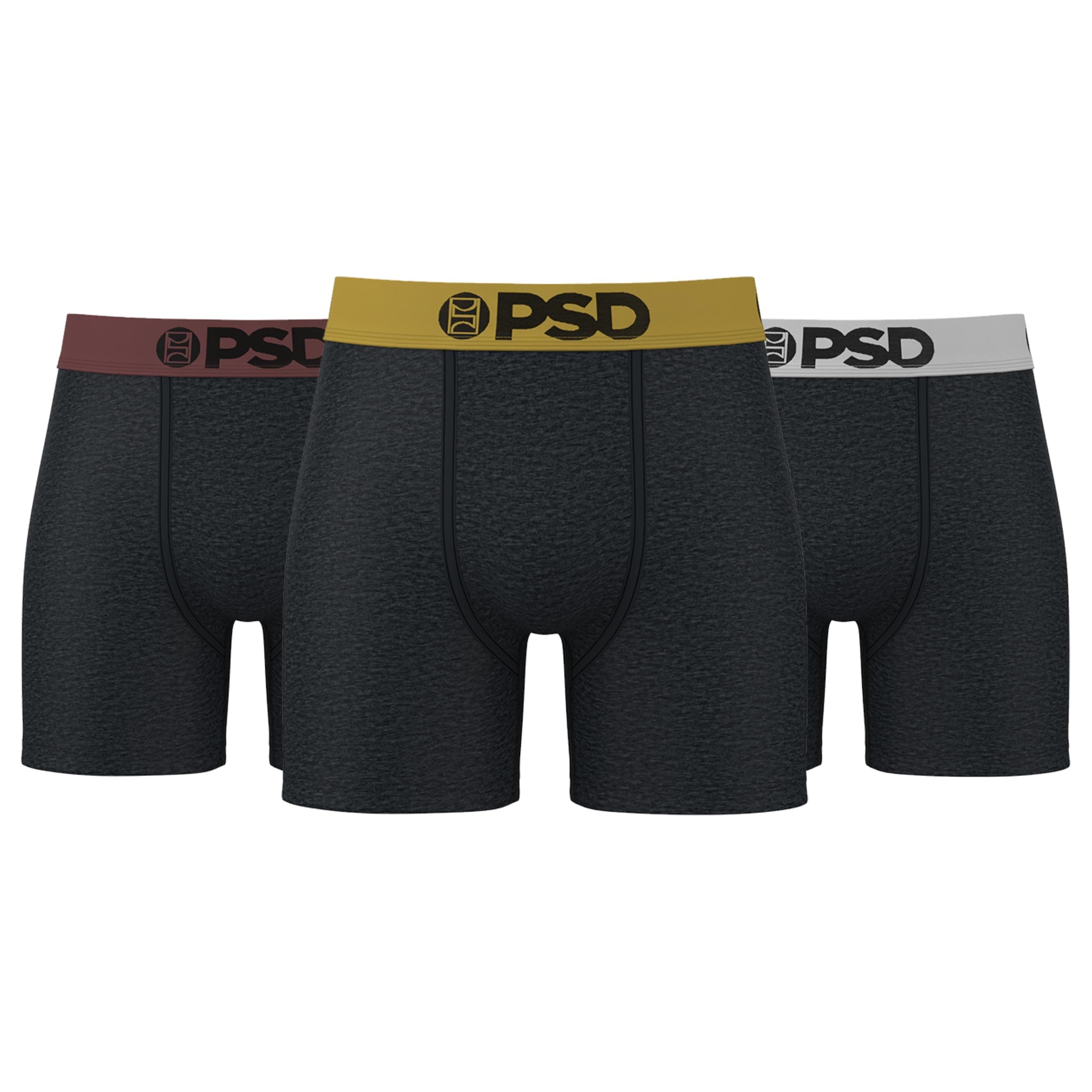 mens Mid Length Boxer Brief 3-pack Solid