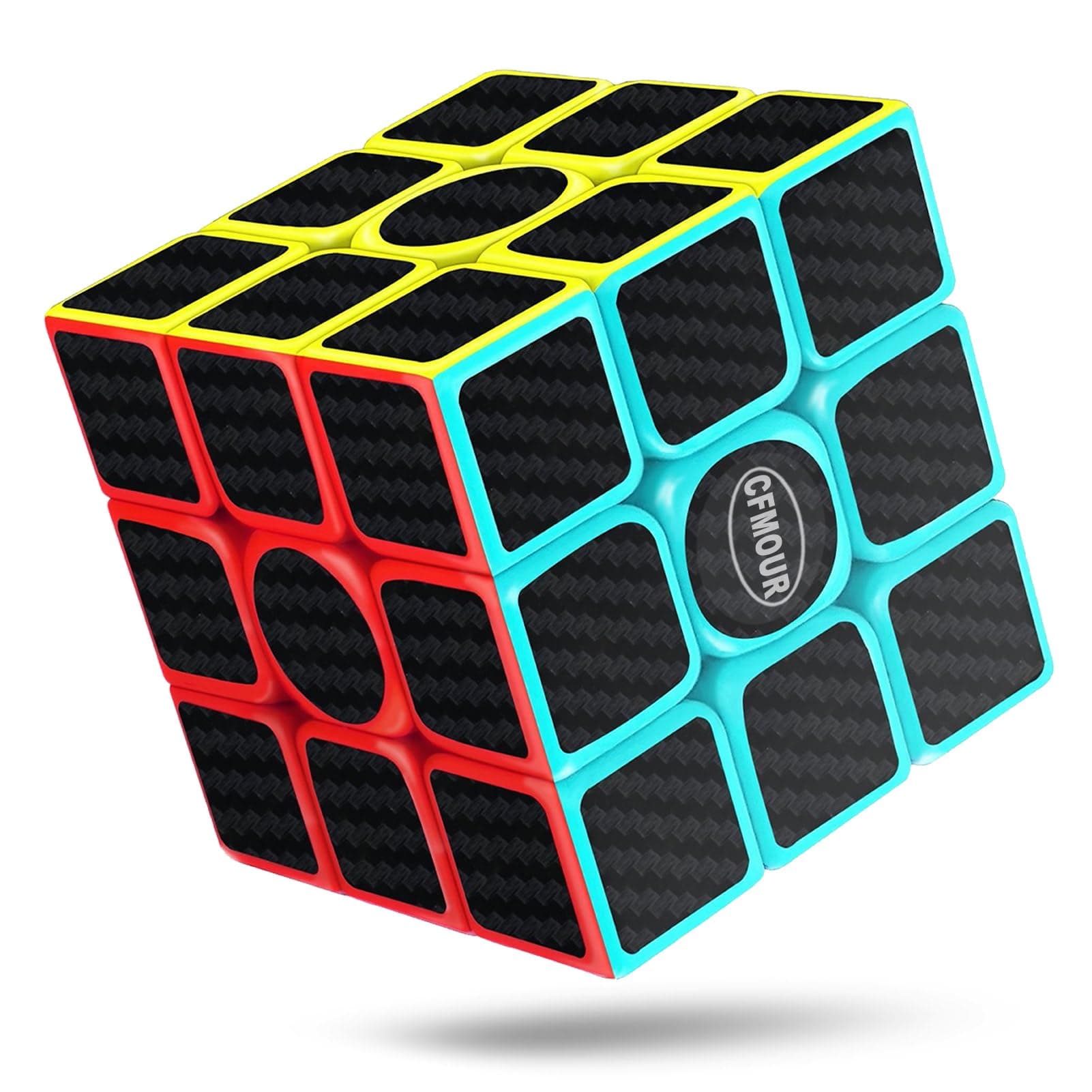 CFMOUR Original Speed Cube 3x3x3 Fast Magic Cube for Kids Smooth Carbon Fiber Cube Puzzle Toy