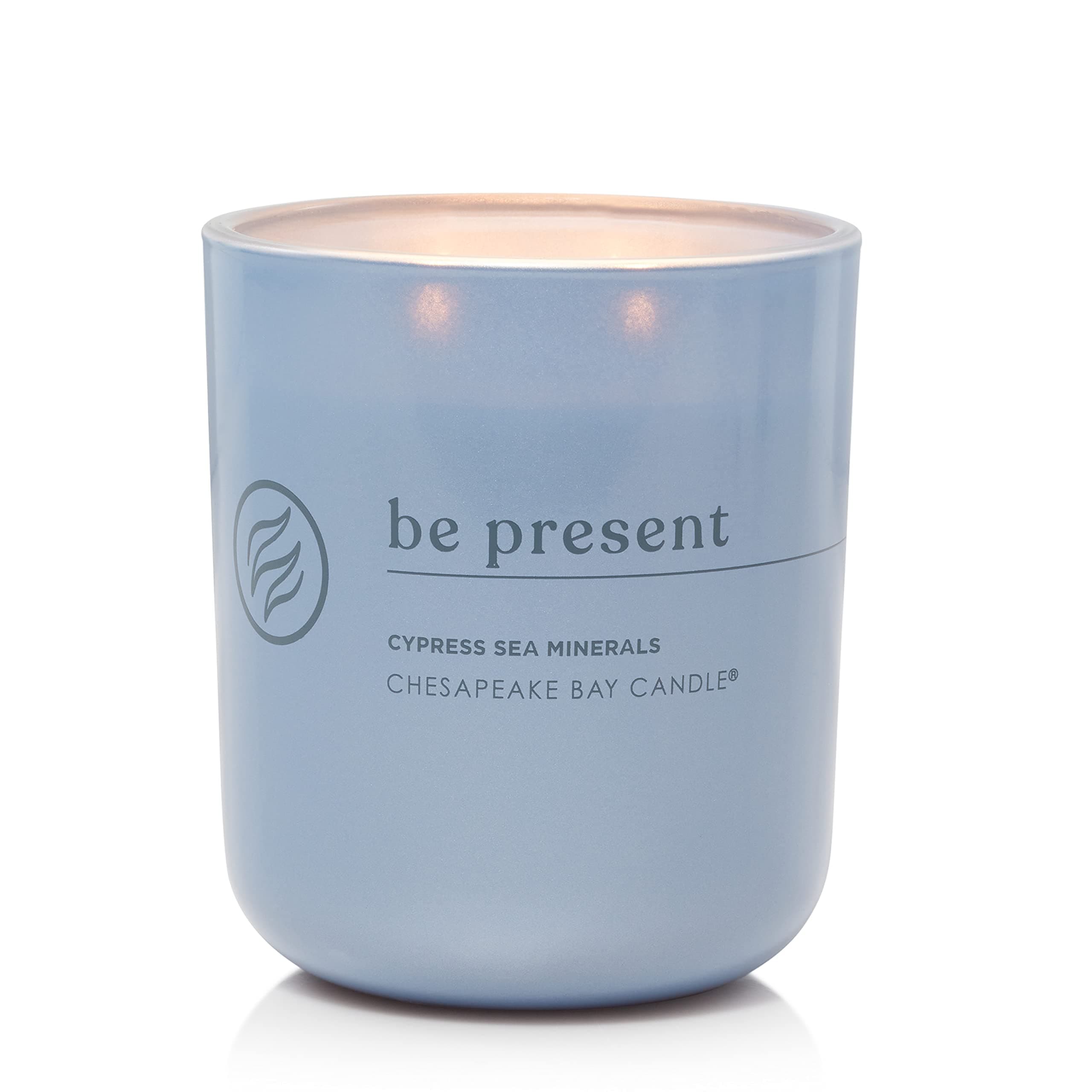 Intentions Collection Candle Be Present: Live in the moment (Cypress Sea Minerals) 13 oz Home Décor