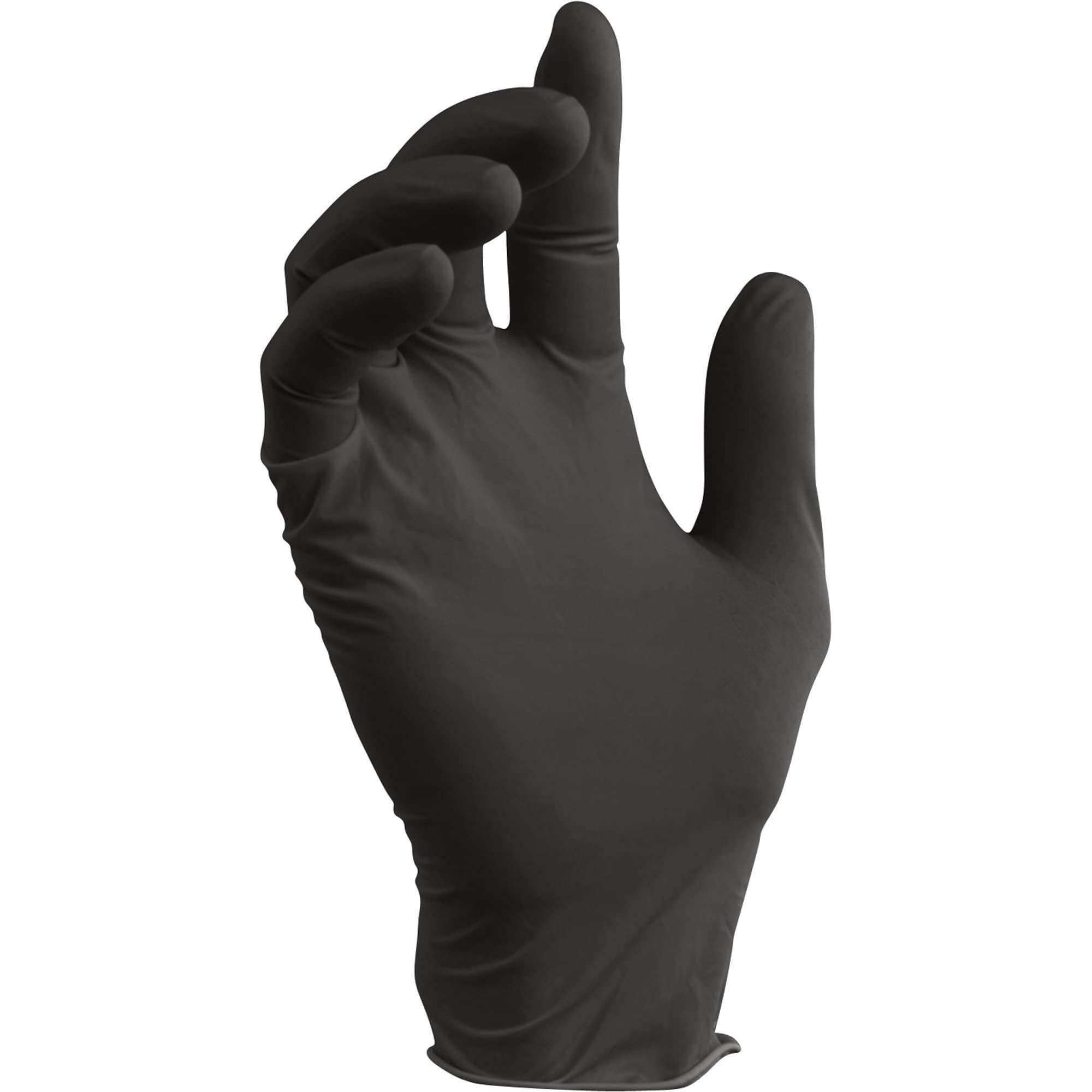 SemperForce SEMBKNF-SM Latex Gloves, Small (100, Black