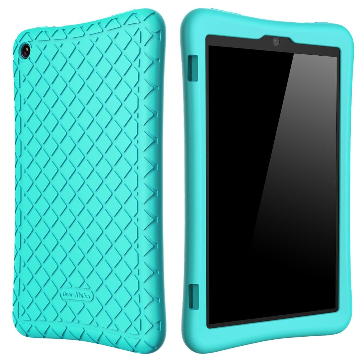 Silicone Case for Fire HD 8 2017 - Anti Slip Shockproof Light Weight Kids Friendly Protective Case for All-New Fire HD 8 Tablet with Alexa (7th Gen 2017 Model) (Seafoam Teal (Vendor Green))