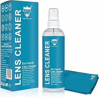 ROYAL CARE PROFESSIONALLens Cleaner Spray Kit – Professional Lens Cleaner Spray 100ml with 1 Microfiber Cloths – Best for Eyeglasses, Cameras, and Lenses - Safely Cleans Fingerprints, Dust, Oil