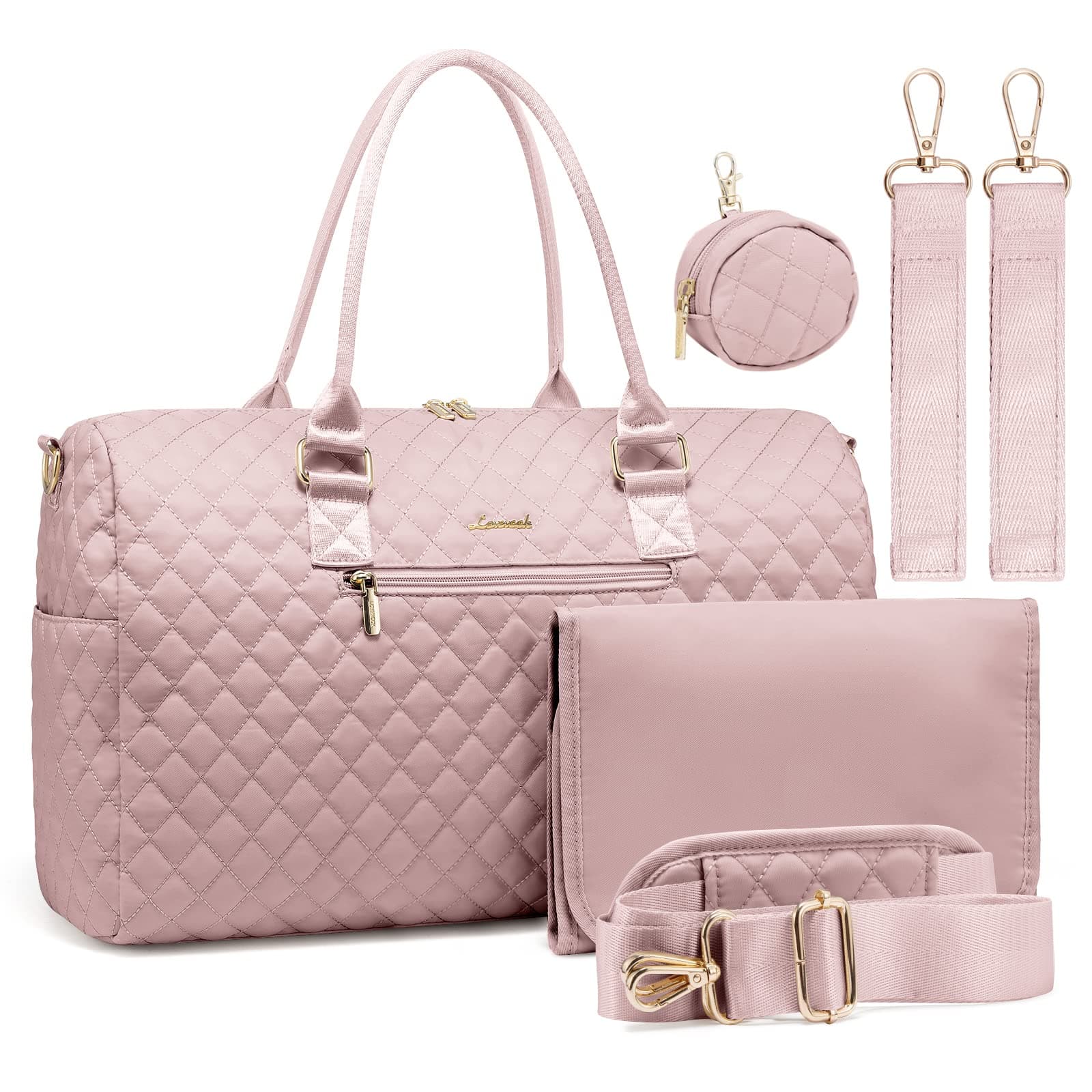 LOVEVOOKDiaper Bag Tote 5Pcs Set