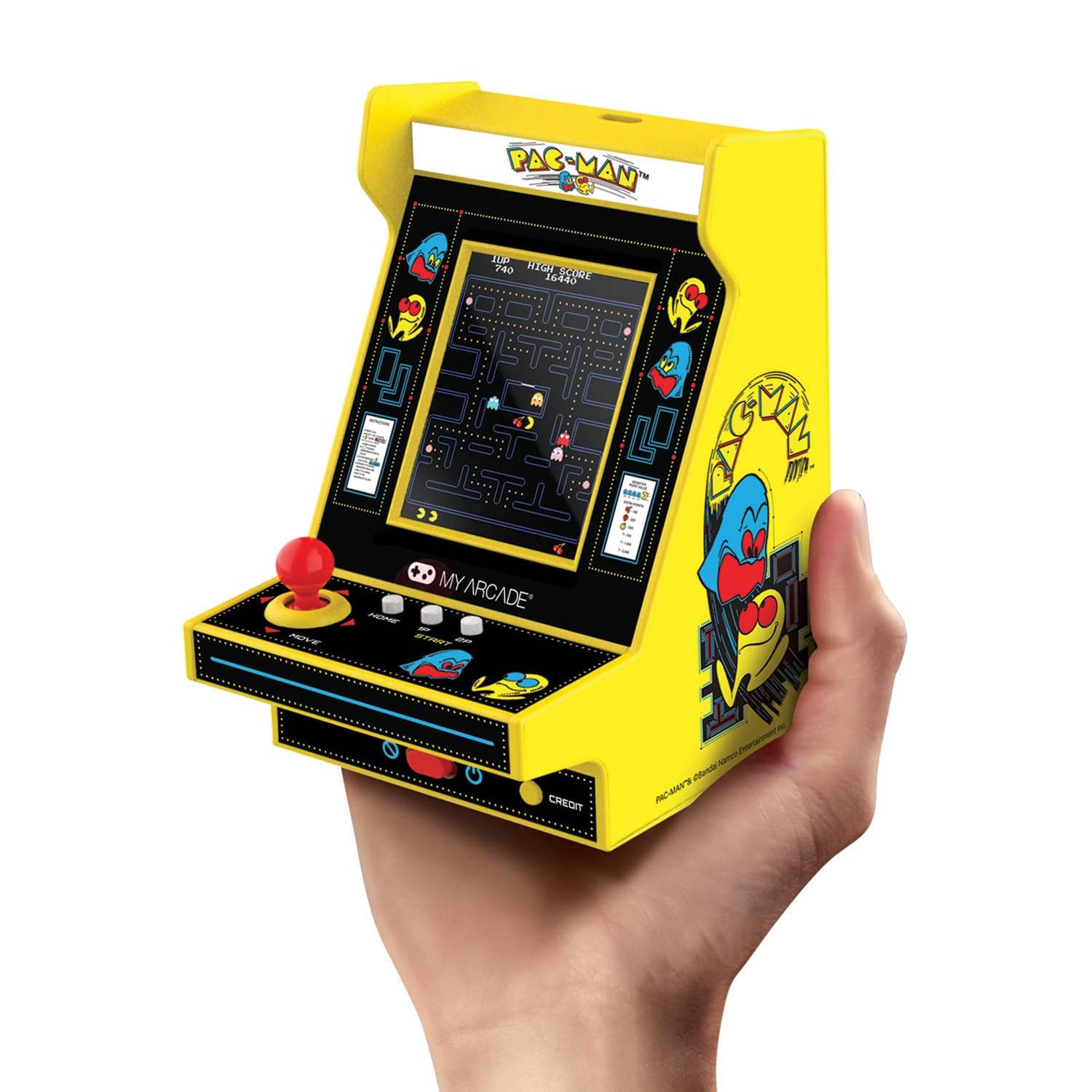 Pac-Man Nano Player: Mini Arcade, Pac-Man Toys, 4.8" Game