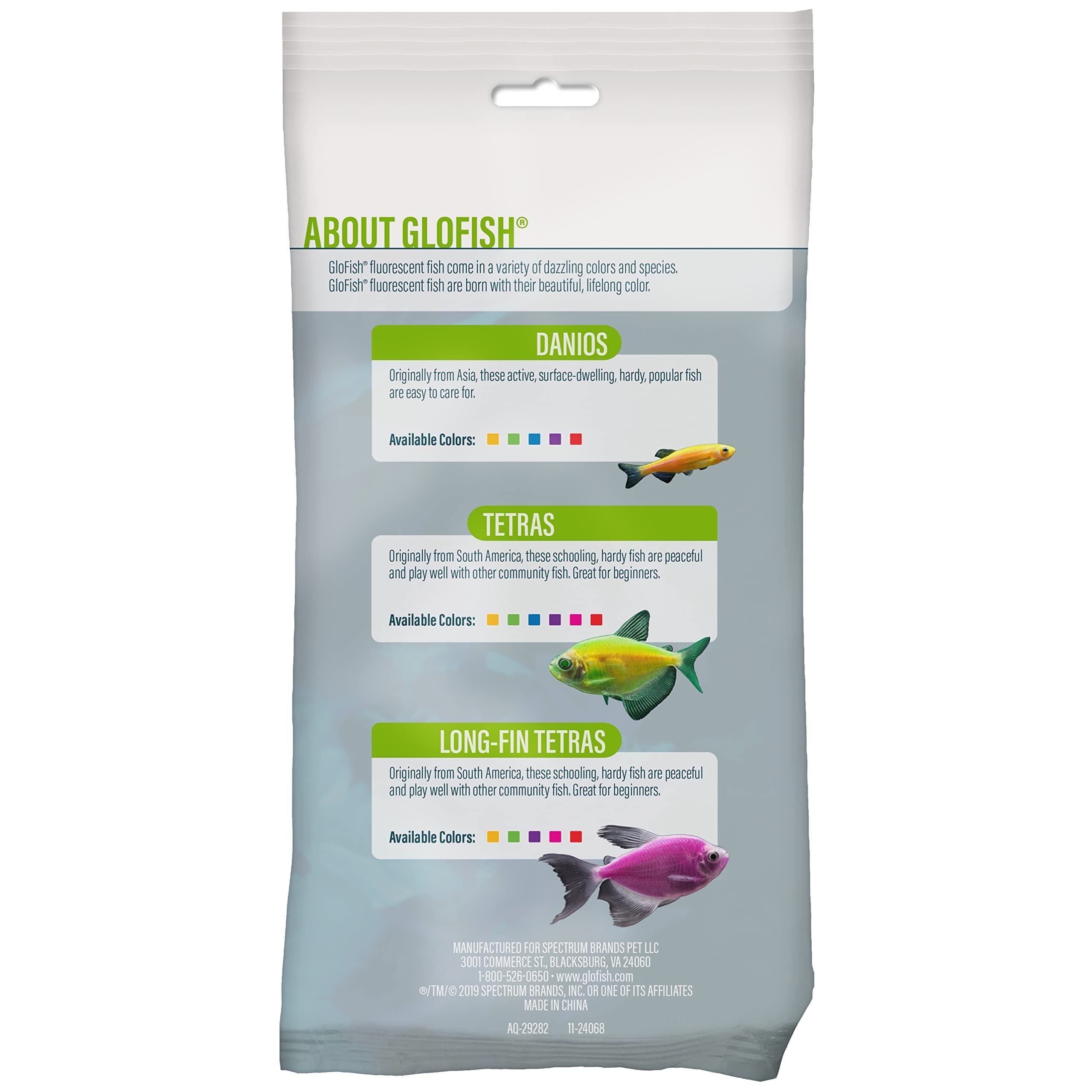 GloFish Fluorescent Plant Multipack 3 Count, Contains Medium Yellow, Large Orange, Large Blue Aquarium Plants