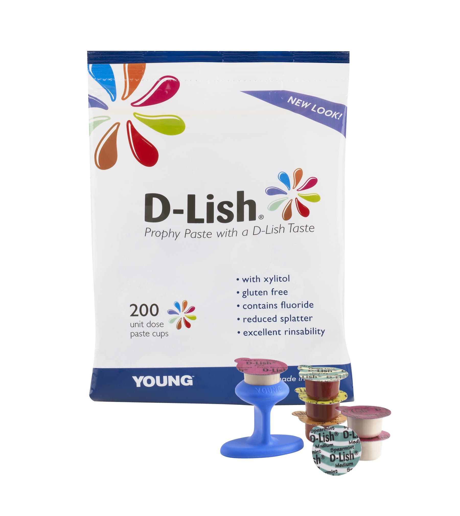 304320 D-Lish Prophy Paste, Coarse Assorted (Pack of 200)