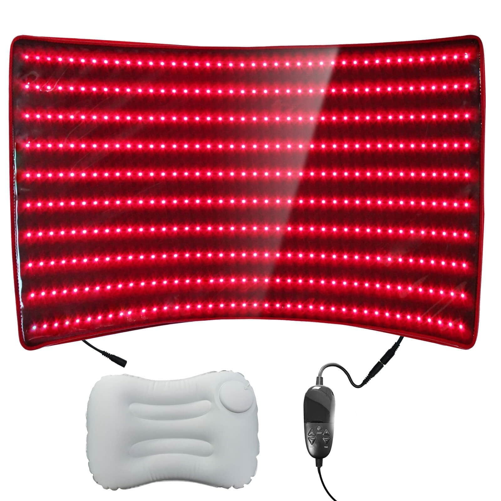 Red Light Therapy Mat, Infrared Red Light Therapy 38" x 23" Large Pads, 400 LEDs Dual Chip 660nm & 850nm Red Light Therapy for Body, Full Body Infrared Light Therapy Mat. 63W