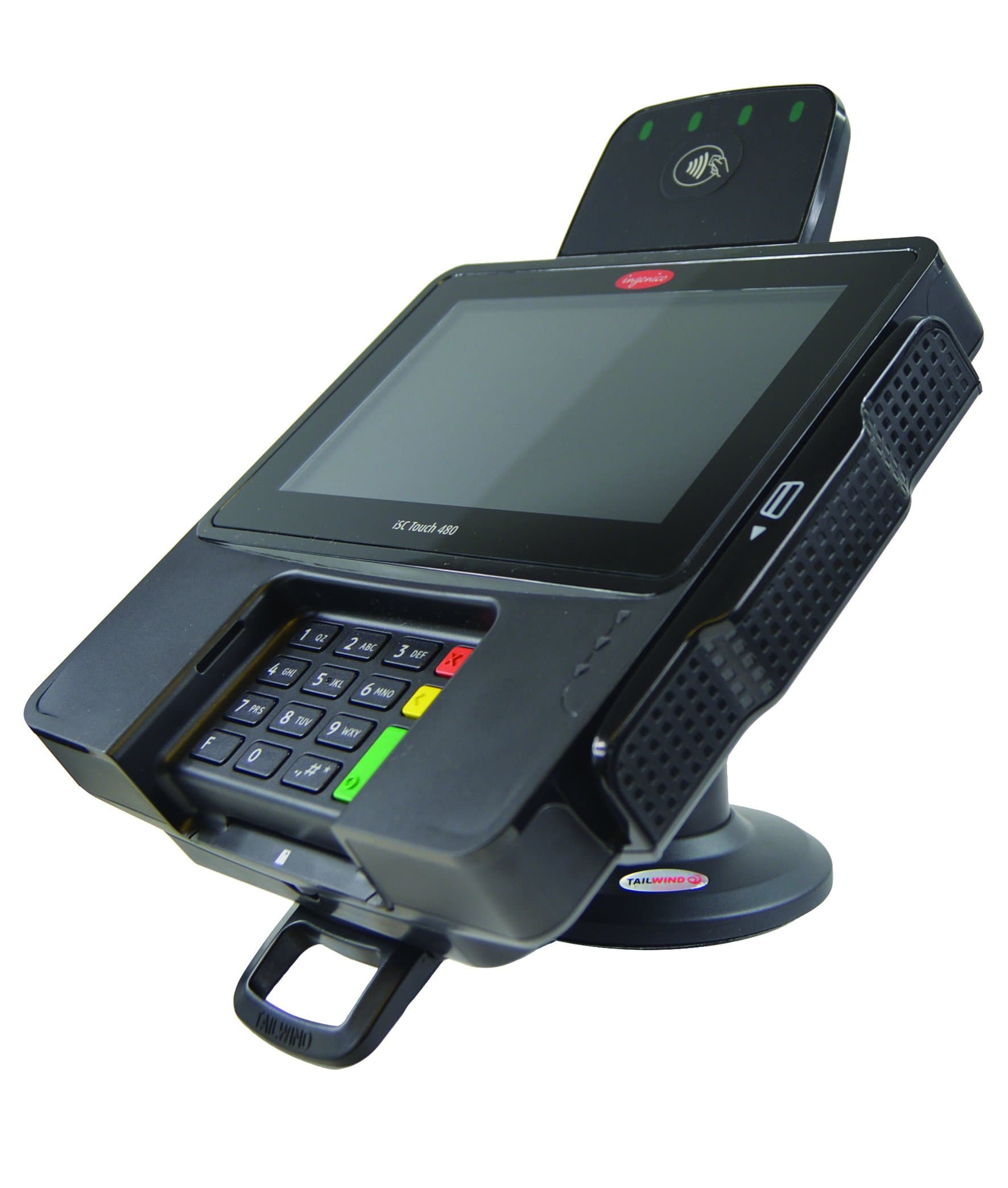 Credit Card Machine Stand for Ingenico iSC480 Compact Base with Lock & Key