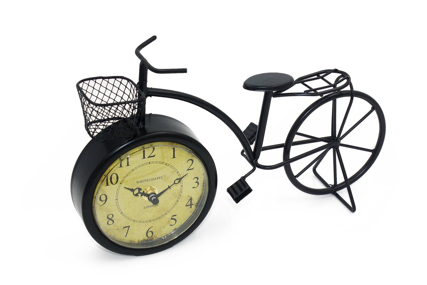 Vintage Style Bicycle Mantel Clock With Stand