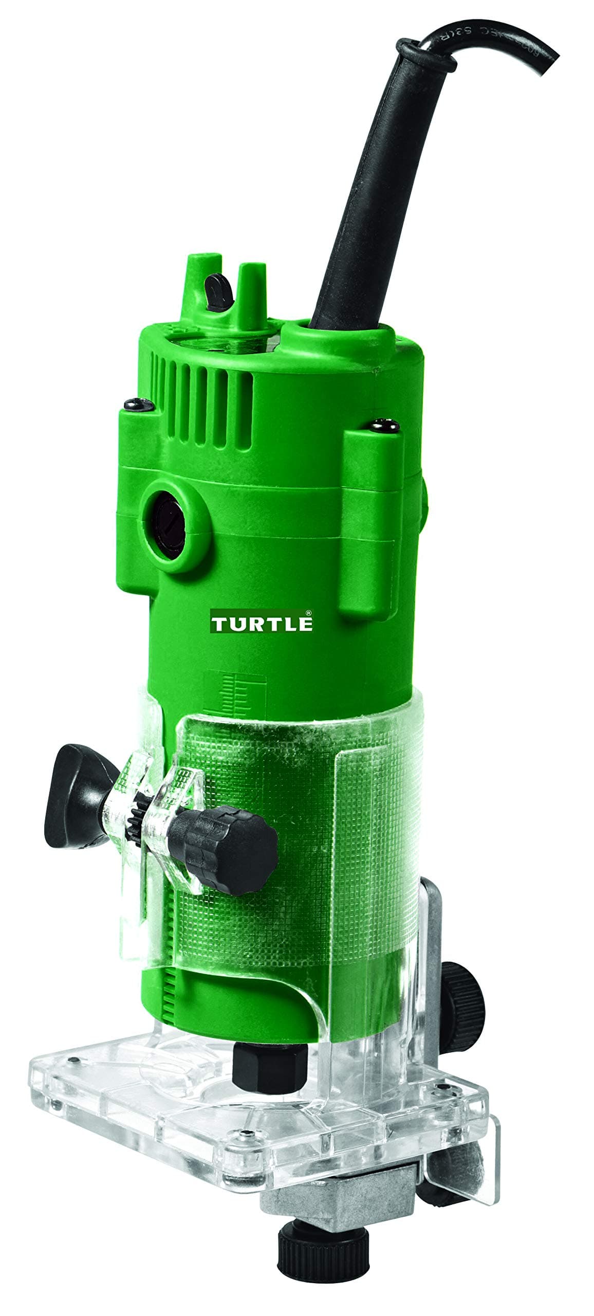 Aimex Turtle 6.35 mm Trimmer Router Machine Tool 400W 30000 RPM for Wood Working (Green)