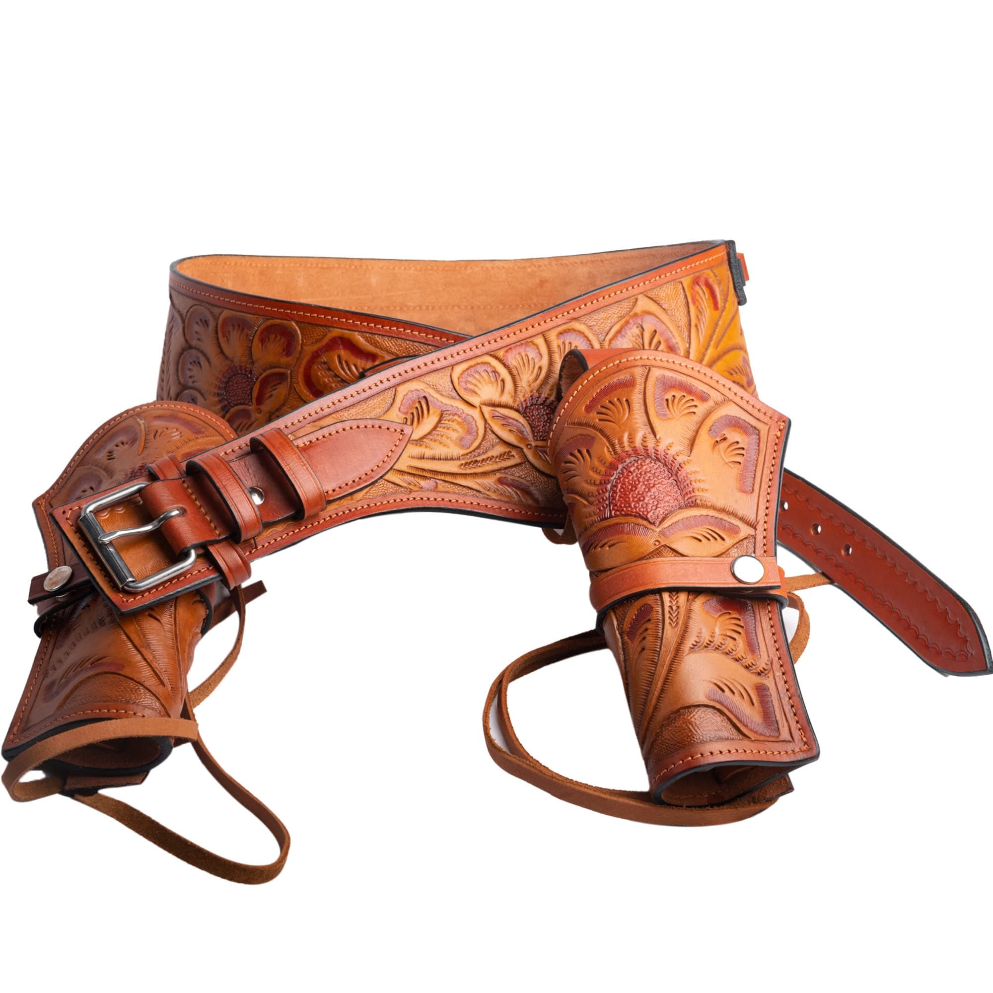 Hulara Full Grain Buff Leather 22 Caliber Plain Western Holster Heritage Rough Rider 22 Holster Western Gun Belt Heritage 22 Holster Cowboy Holster Wrangler Holster 22 Revolver Holster