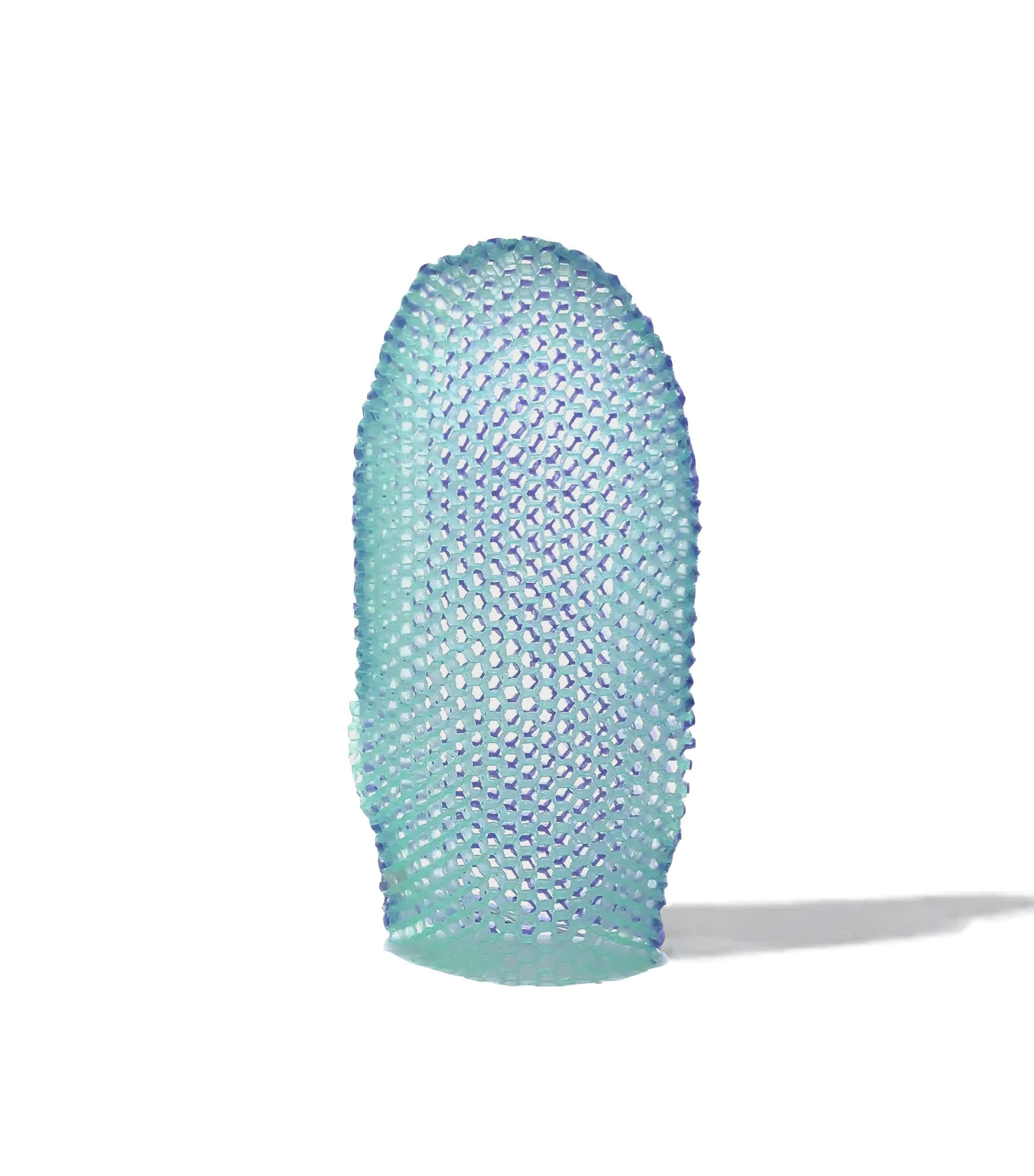 Stimulite Dual-Sided Bath Mitt - Lavender side (softer texture) Green side (firmer texture)