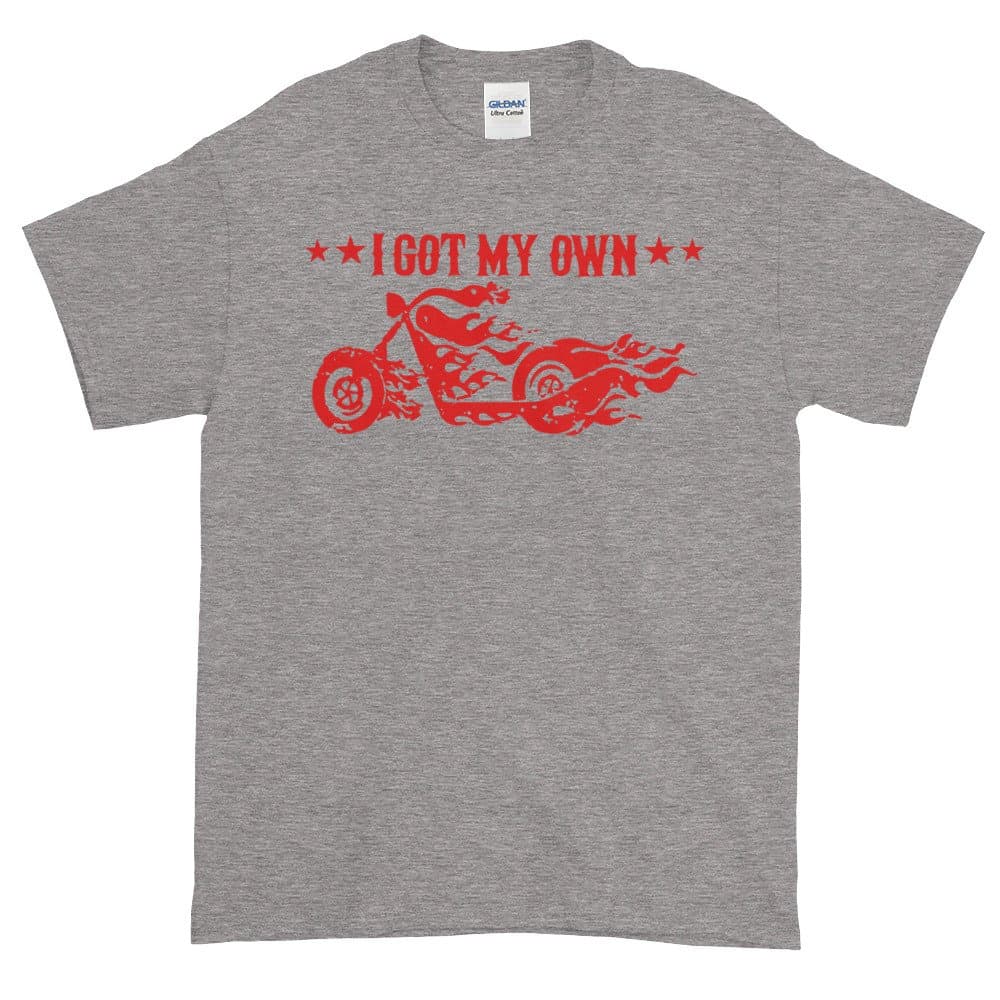 This Bitch Didn't Fall Off Biker Babe Shirt, Design on Front and Back