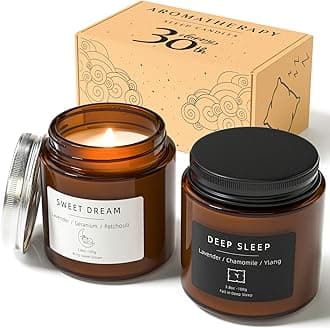 30th Birthday Gifts for Women, BOYUJK Sleep Candles Gift Lavender Scented Set Anxiety, Promotes Sleep, Chamomile Relieves Stress, Relaxation 3.5 ounce