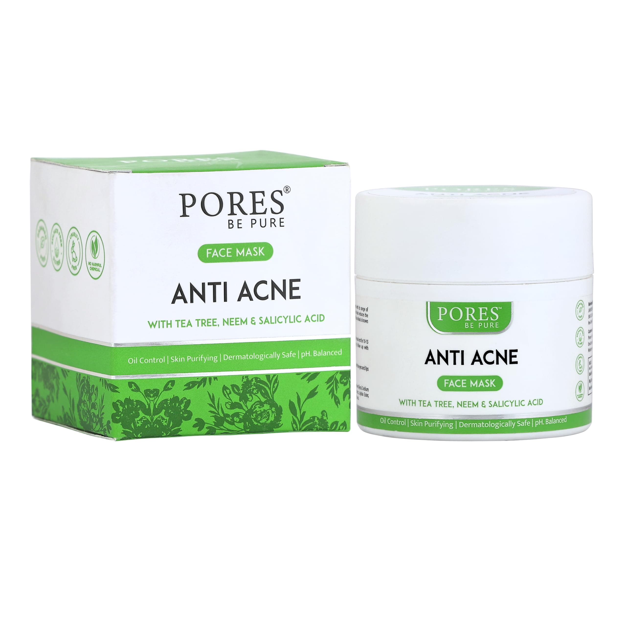 Anti Acne Clay Face Pack with Neem