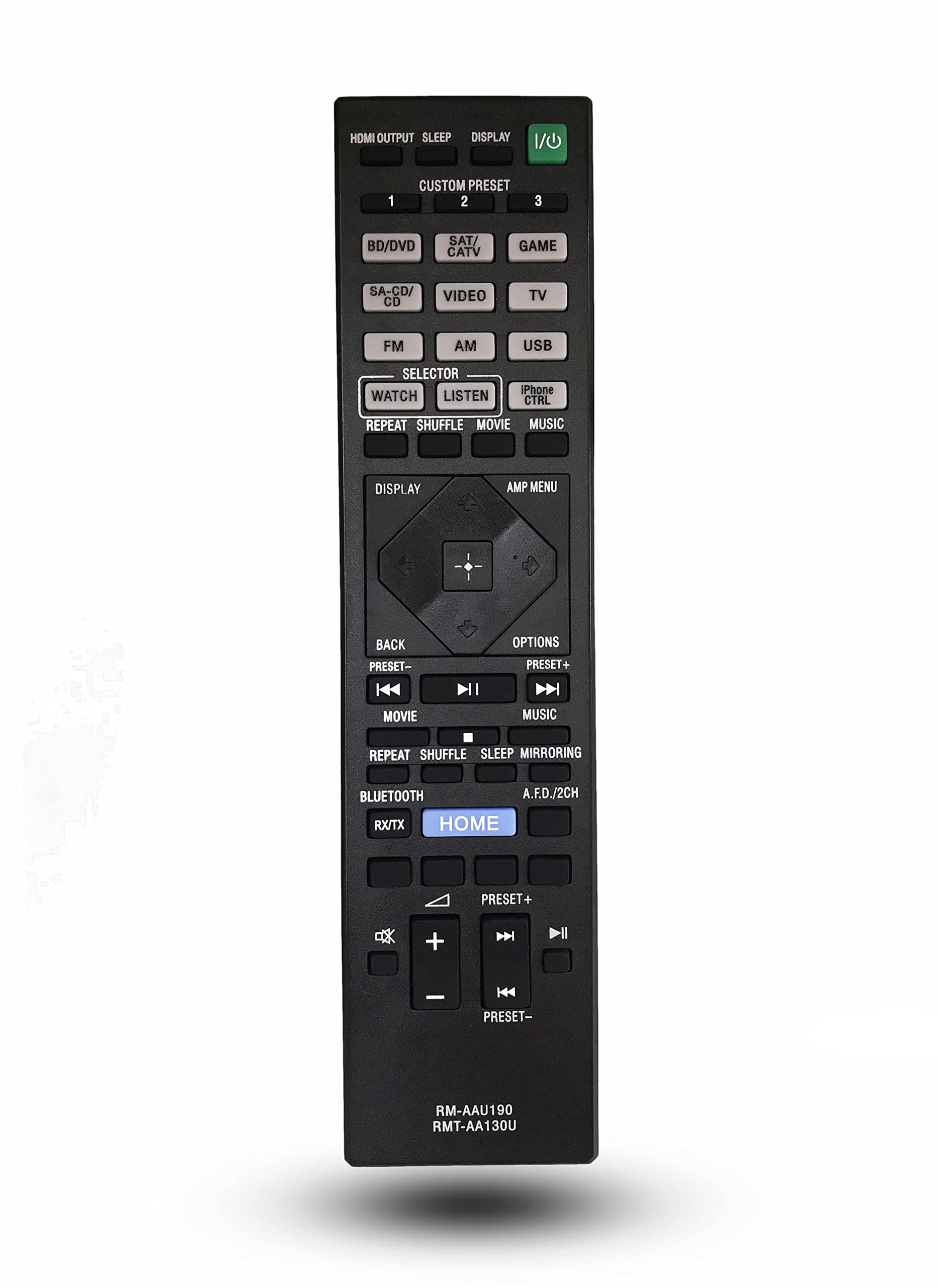 Replacement Remote Control for Sony STR-DH750 STR-DH550 STR-DN1060 STR-DN860 AV Receiver