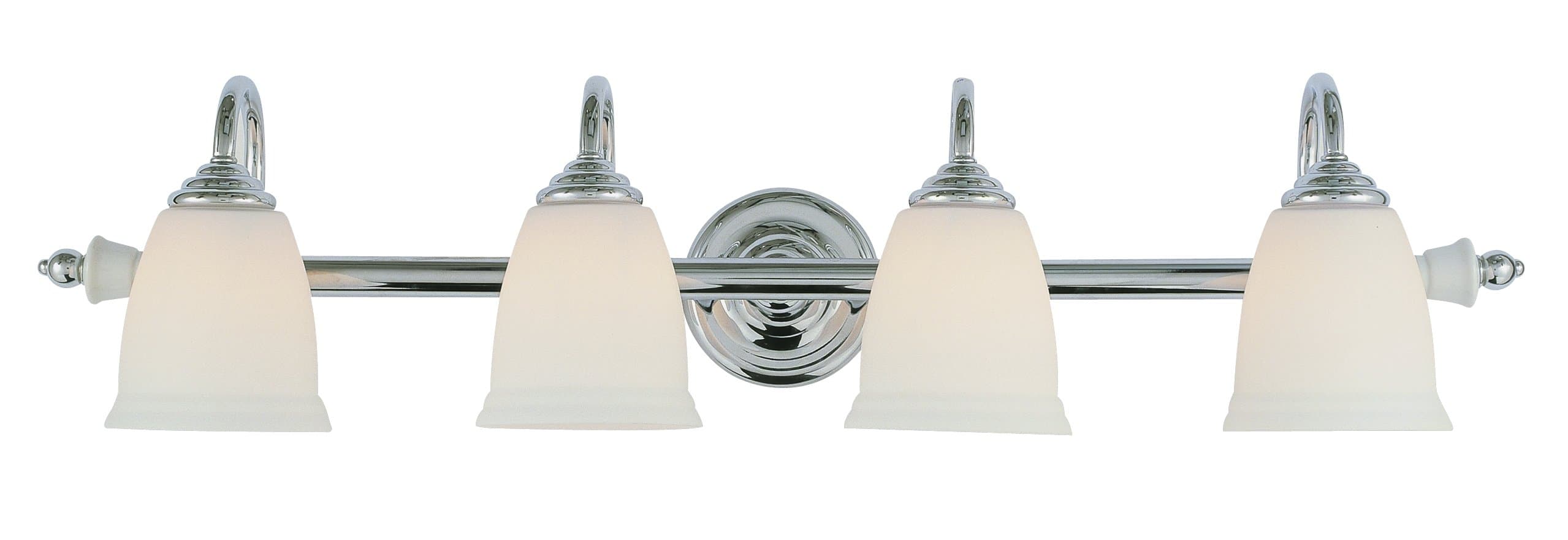 Trans Globe Lighting 7034 PC 4-Light Bathroom Light Fixture, Polished Chrome
