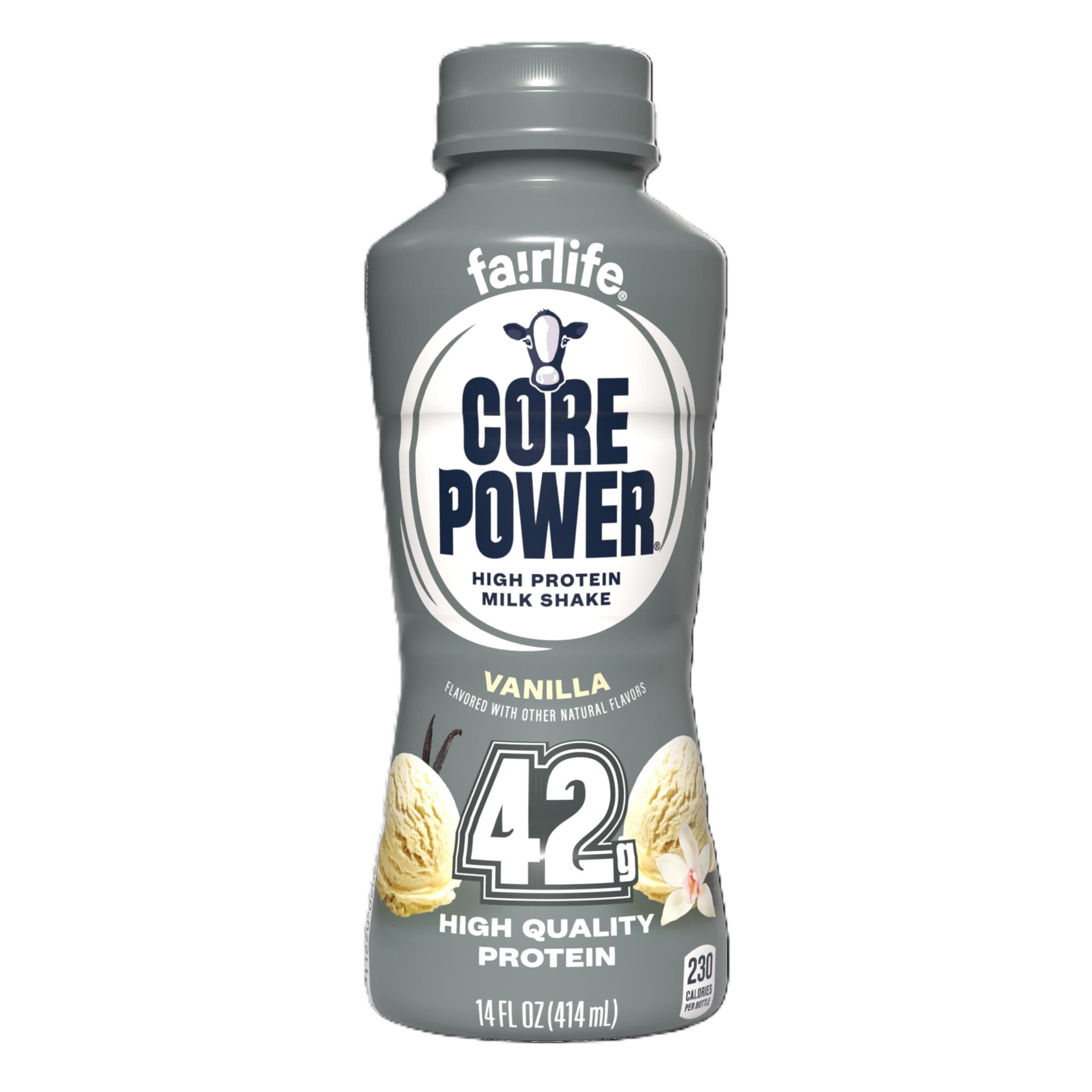 Elite High Protein Shake (42g), Vanilla, 14 Fl oz
