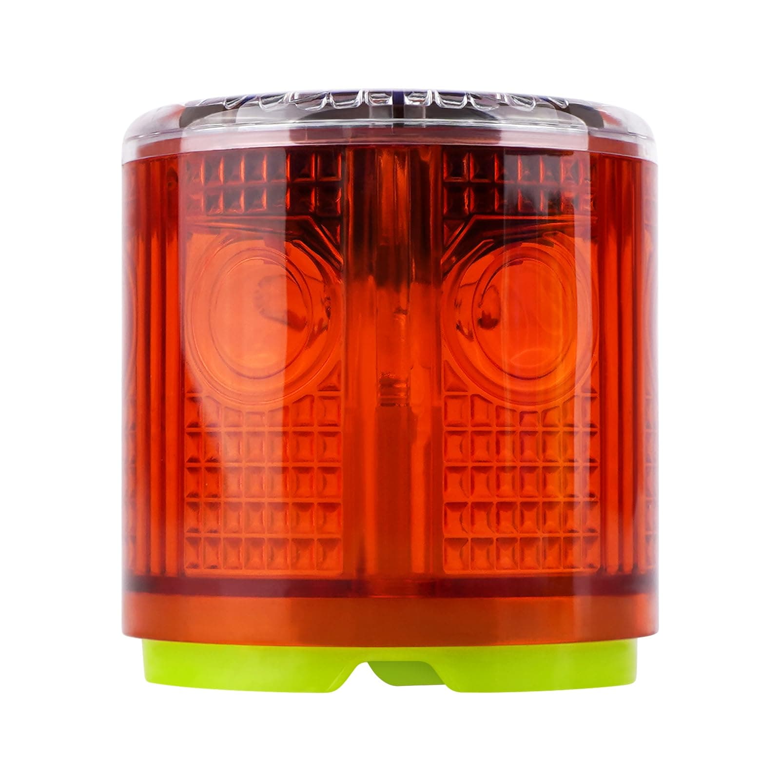 Aolyty Solar Strobe Warning Light Strong Magnetic Base Flashing Super Bright 360 Degree Automatically Turn On Waterproof for Construction Traffic Factory (Red)