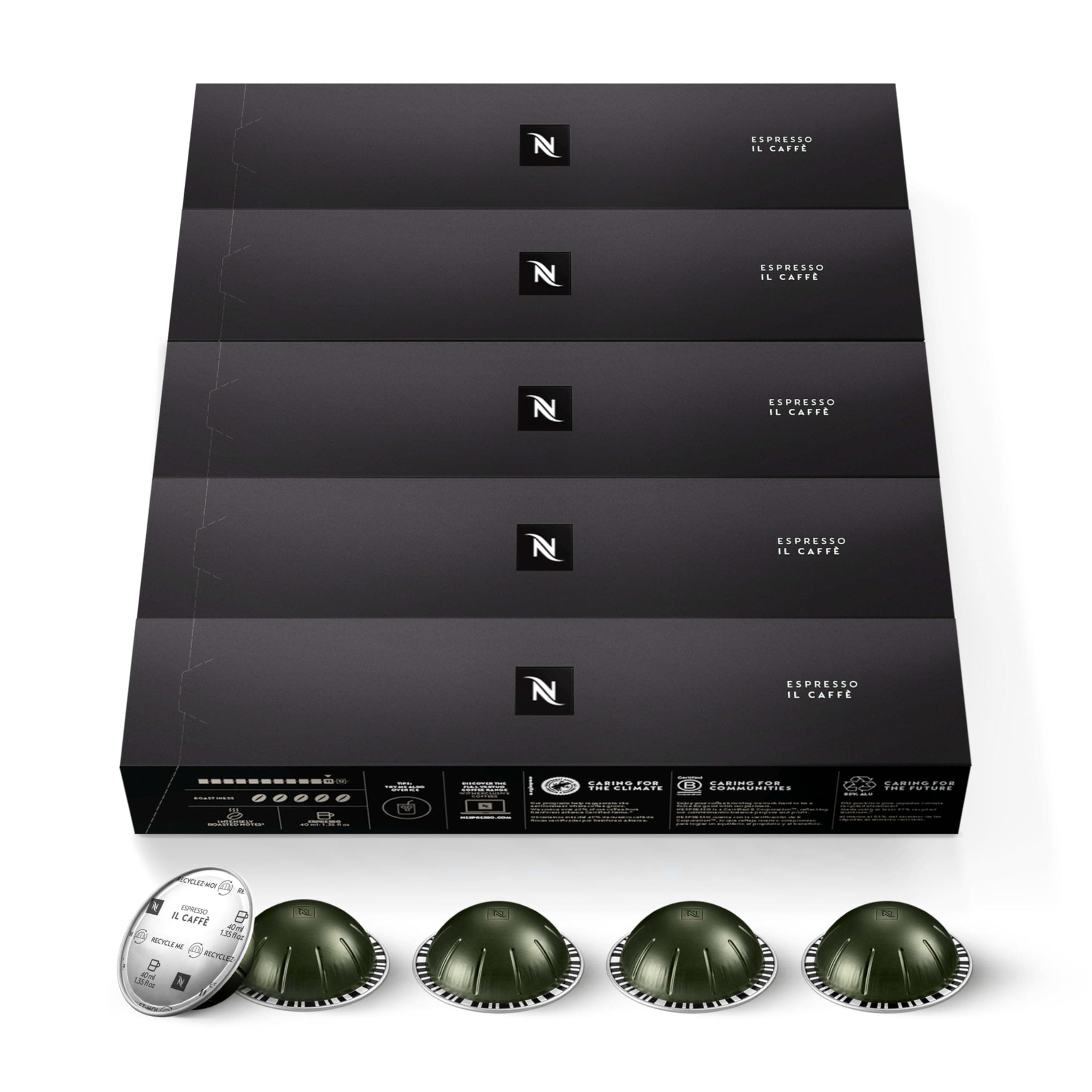 Capsules VertuoLine, Il Caffe, 50-Count Espresso Pods