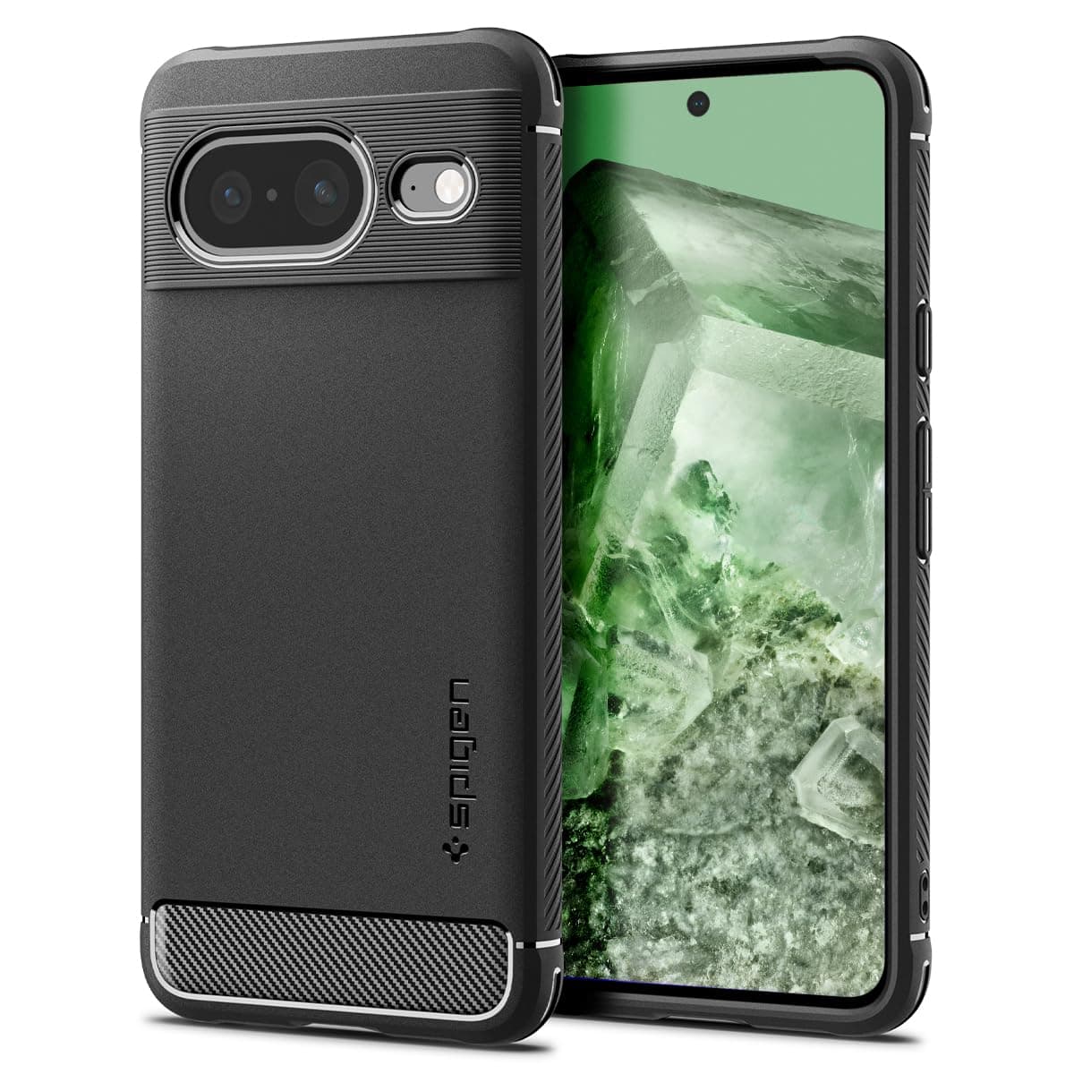 Rugged Armor Designed for Pixel 8 Case (2023) [Military-Grade Protection] - Matte Black