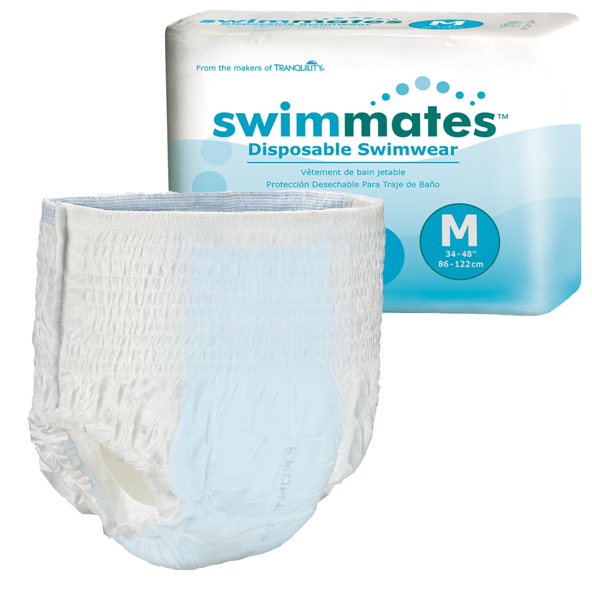 Disposable Swim Diapers, Medium, Pack/20