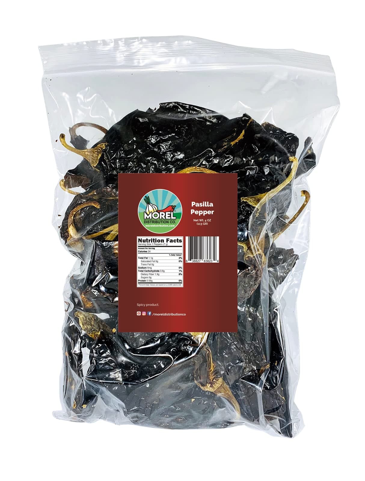 Chile Pasilla Pepper (Pasilla Negro) // Weights: 4 Oz, 8 Oz, 1 Lb, 2 lbs, 5 lbs, and 10 lbs!! (4 oz)