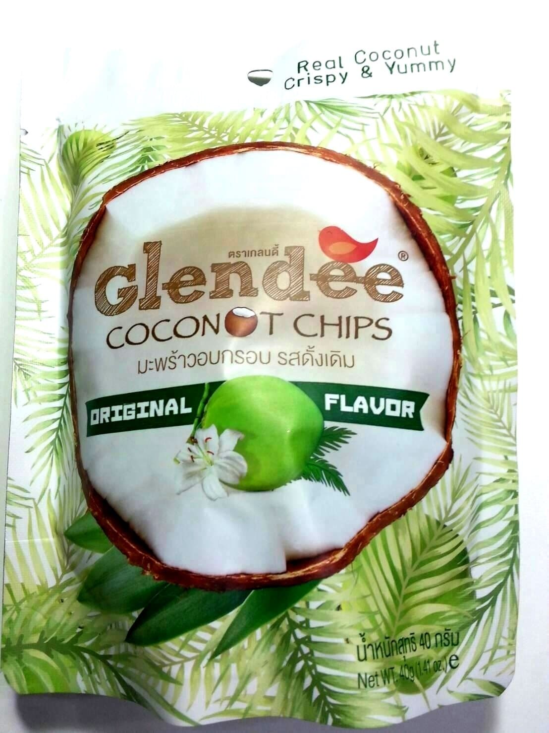 Glendee Coconut Chips Original Flavor 40 g.