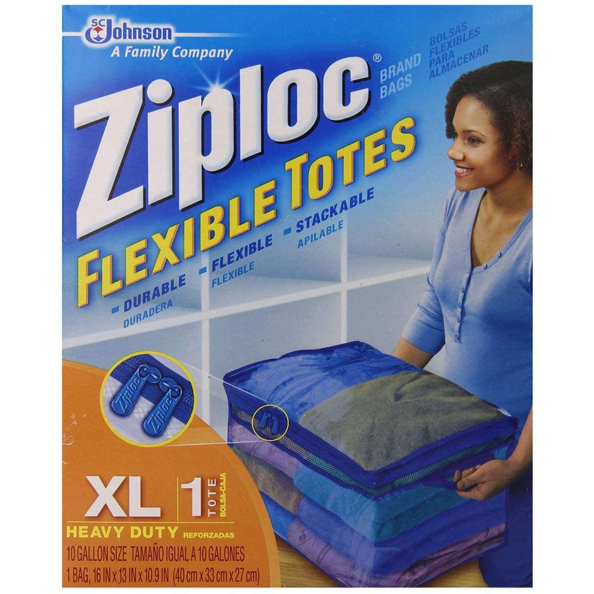 ZiplocFlexible Storage Tote Bag, X-Large