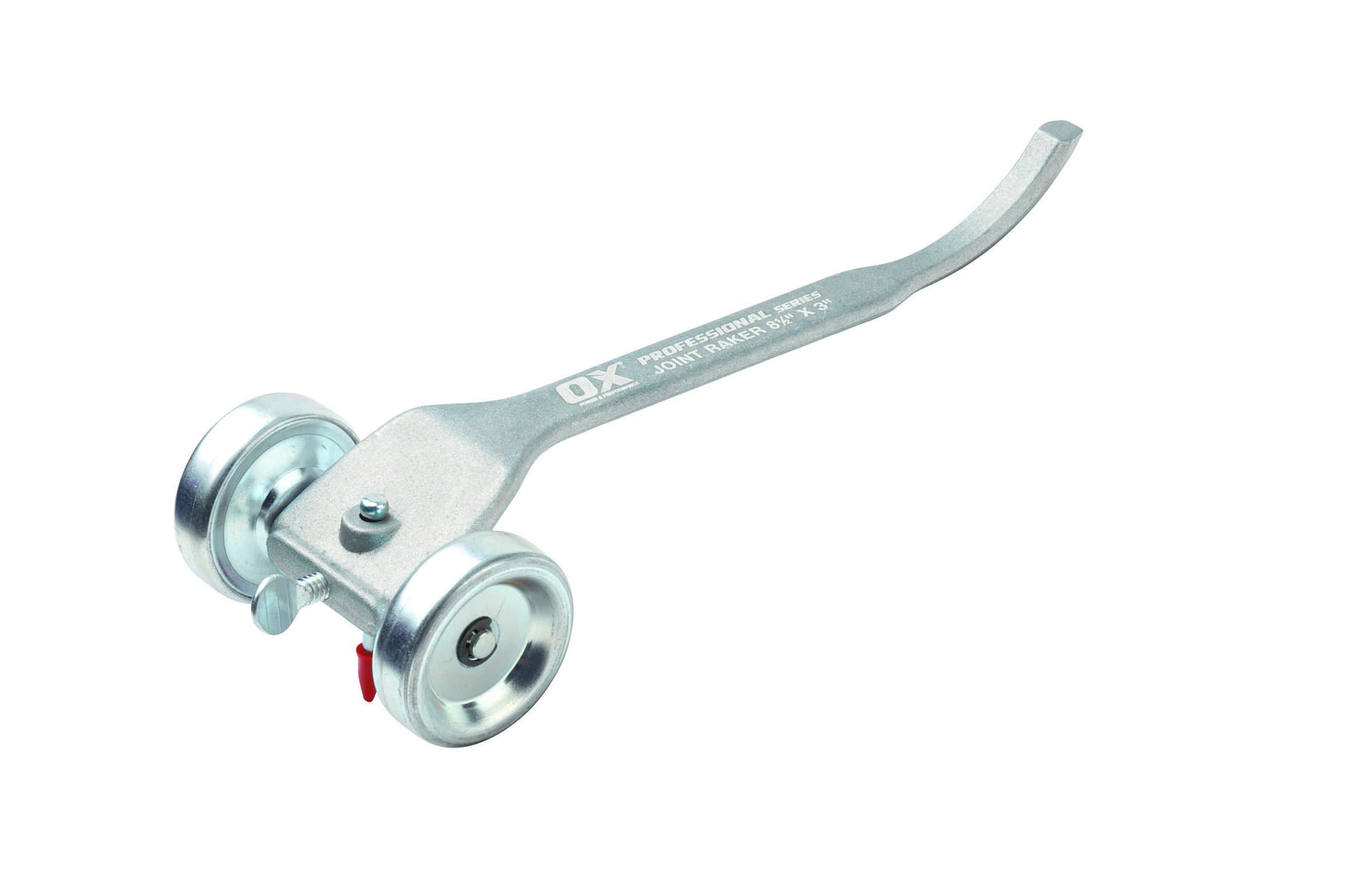 P031003 Brick Jointer - Pro Industrial Grade Brick Joint Raker - Silver - 8 1/2 x 3 Inch