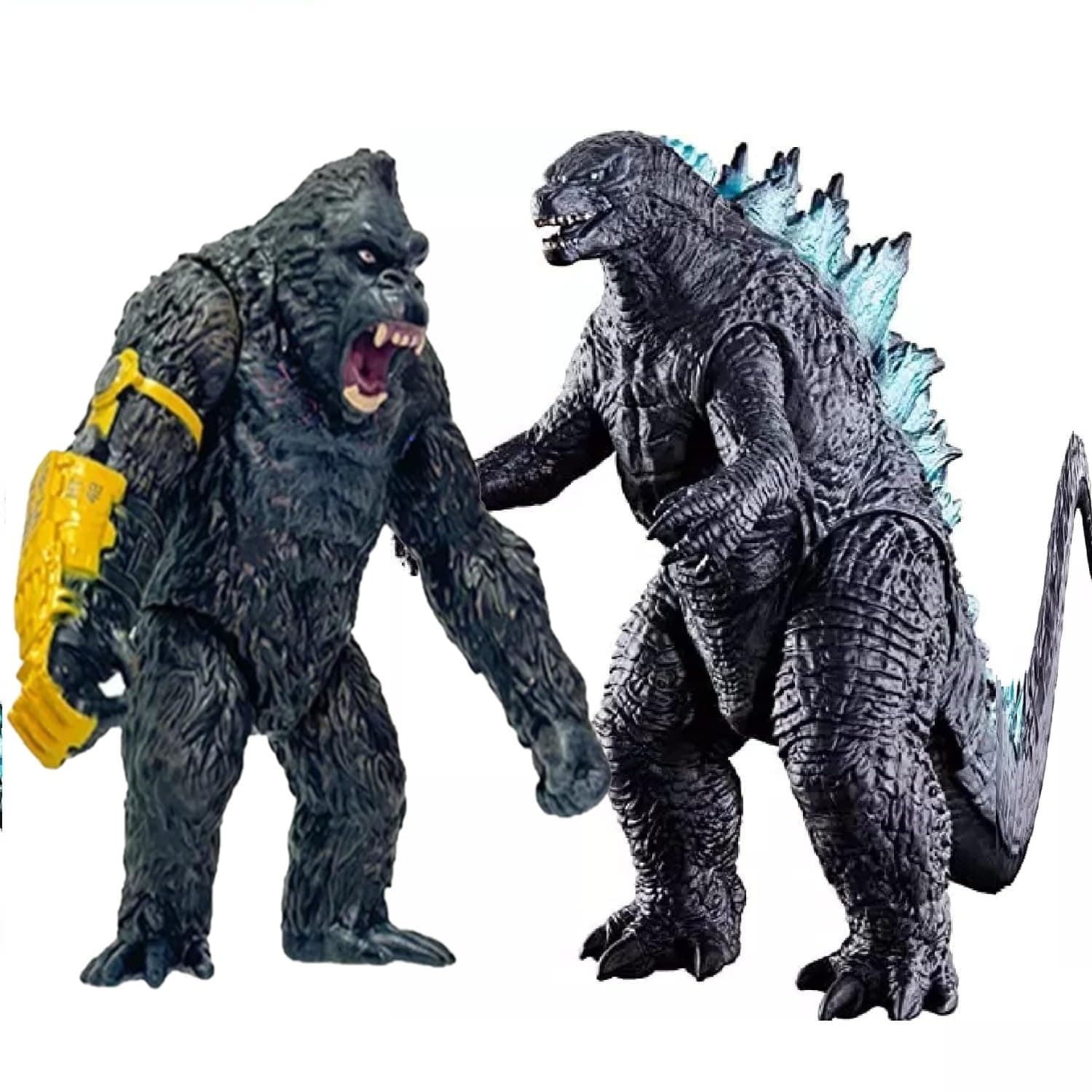 De-Lite™ Action Figures Soft Touch Vinyl Plastic Collectible Model Toys… (Combo - Godzilla&Kong, 2 Pcs, 15cm Size)