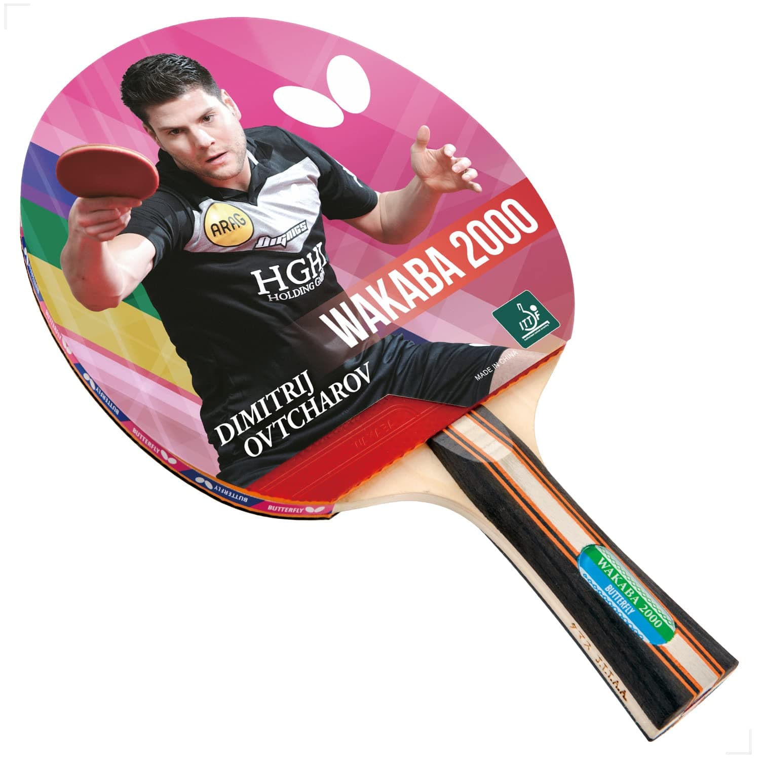 Butterfly Wakaba Shakehand Table Tennis Racket