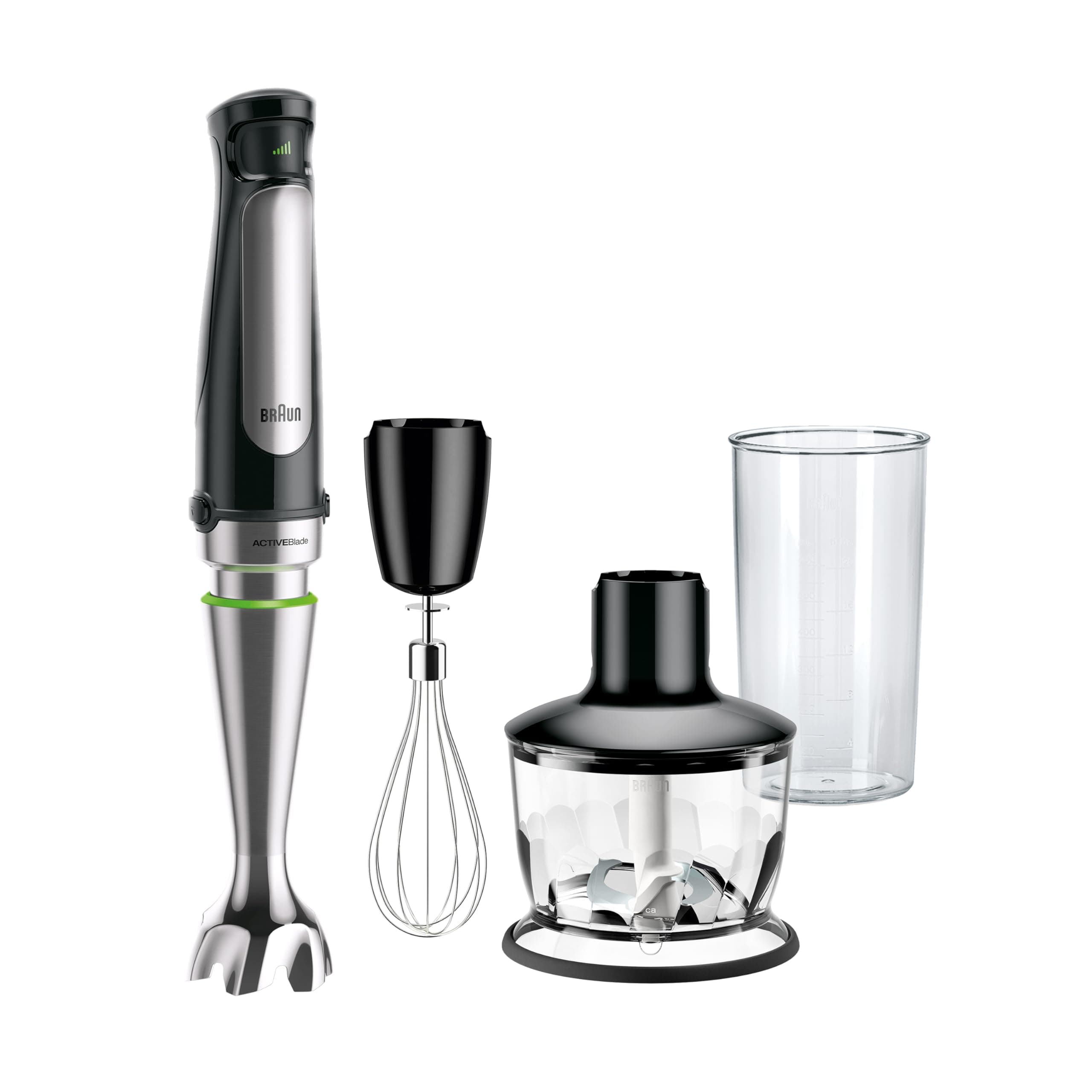 MultiQuick 7 3-in-1 Immersion Blender with Food Processor – Powerful Handheld Electric Stick - Emulsifier for Chopping, Beating & Whisking - Ideal for Soup, Puree, Smoothies & More