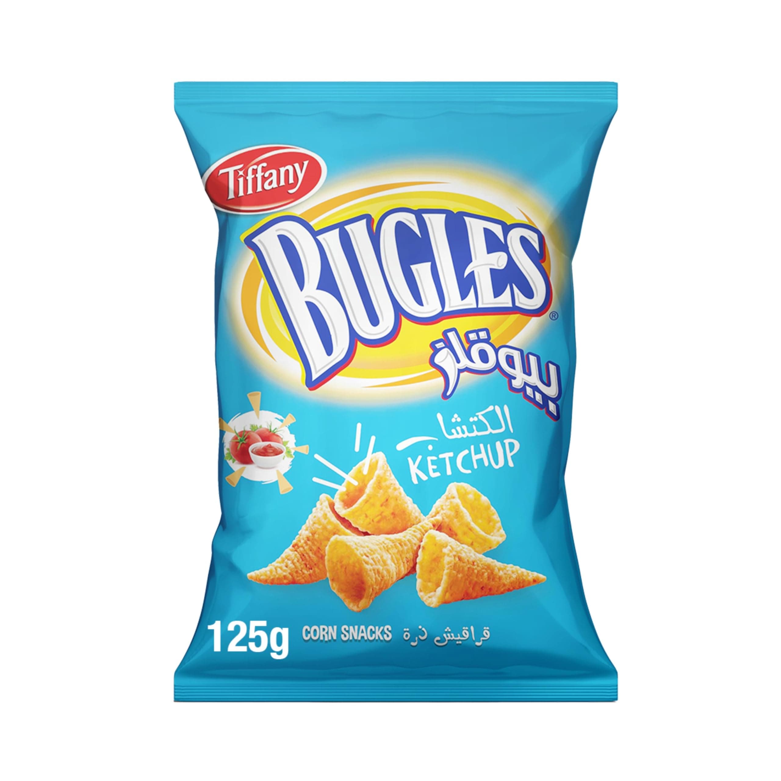 Bugles Ketchup Flavoured Corn Snacks 125g