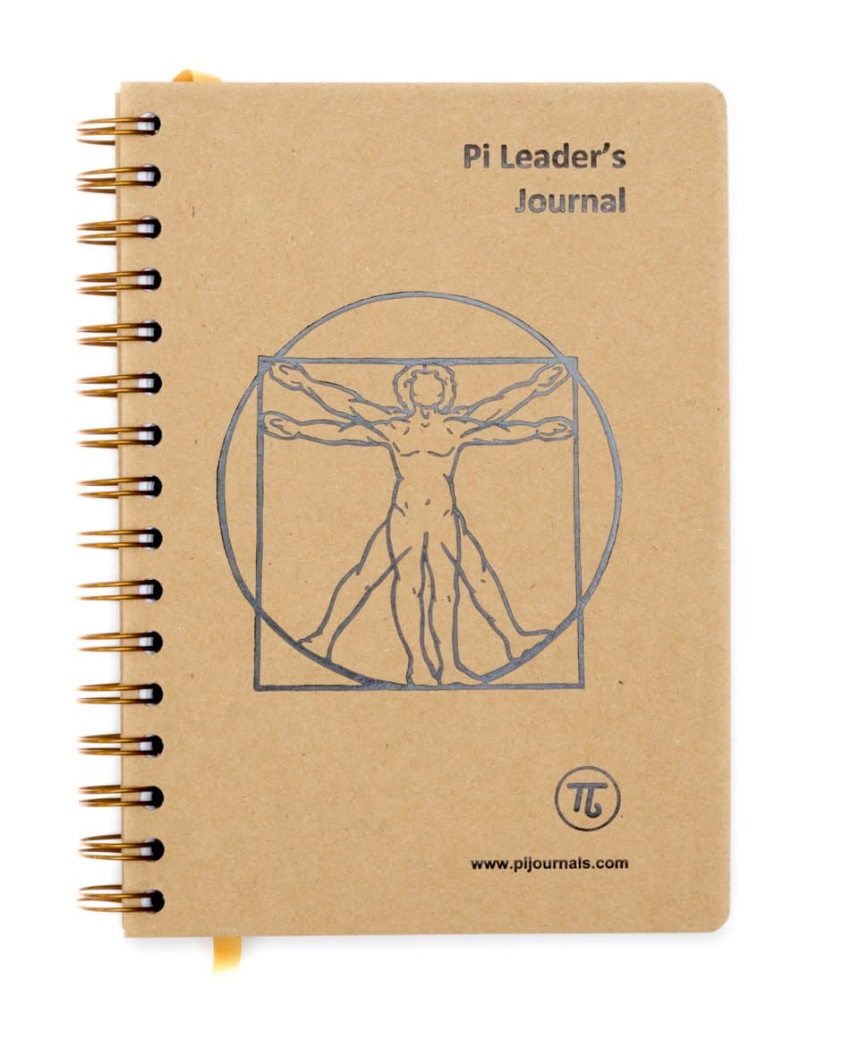 Pi Leader's Journal & Notebook - Personal Weekly Review, Work Activity and Building Leadership Skills. Strategy Planning workbook.