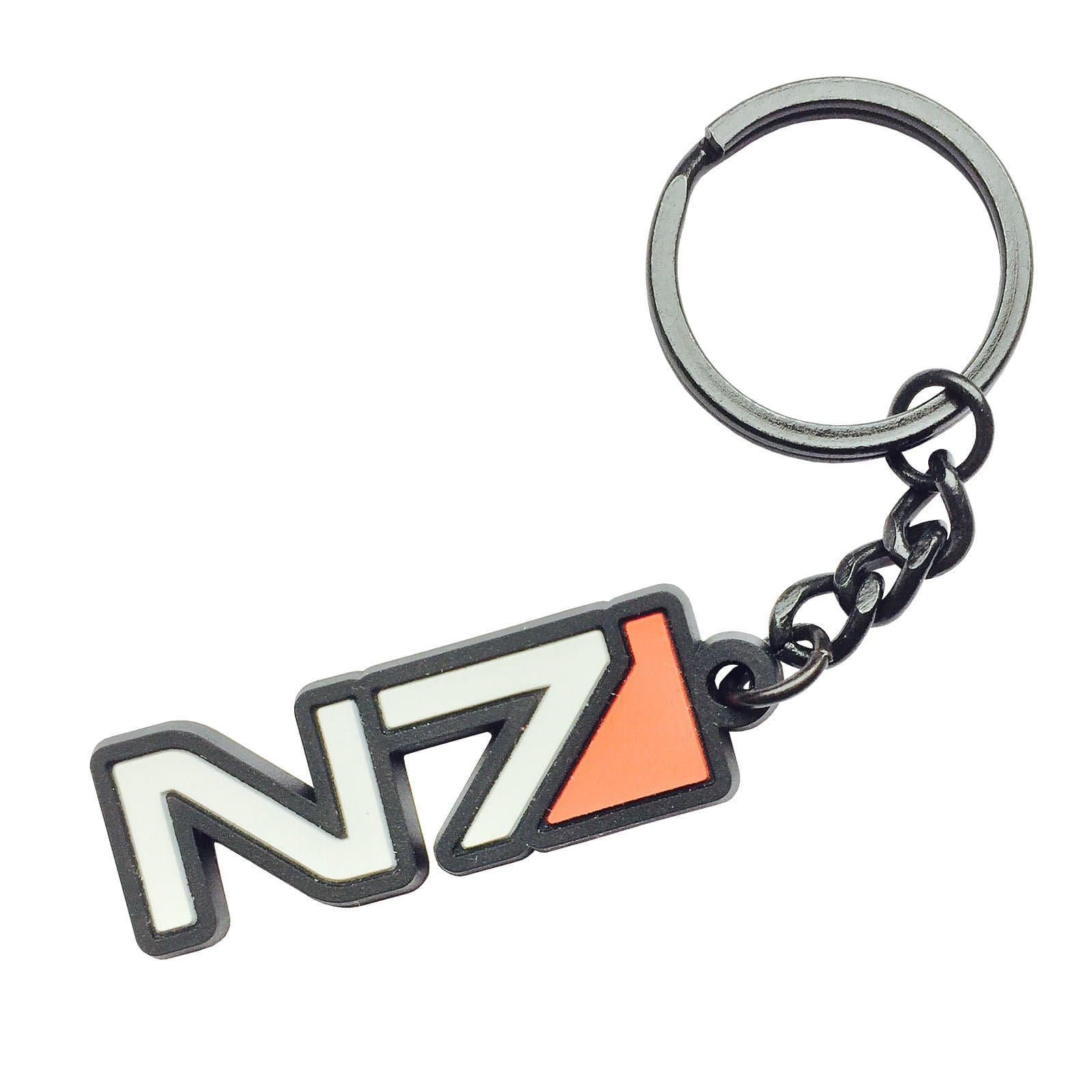 Mass Effect N7 Black Rubber Keychain