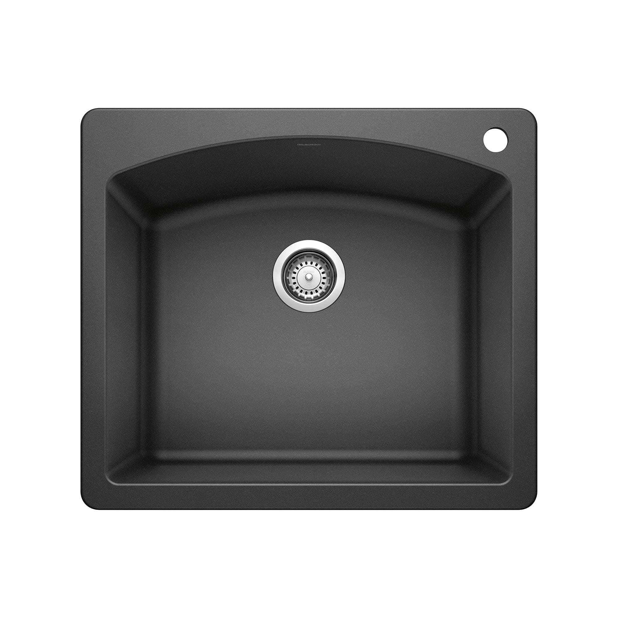 BLANCOAnthracite 440210 DIAMOND SILGRANIT Drop-In or Undermount Kitchen Sink, 25" X 22"