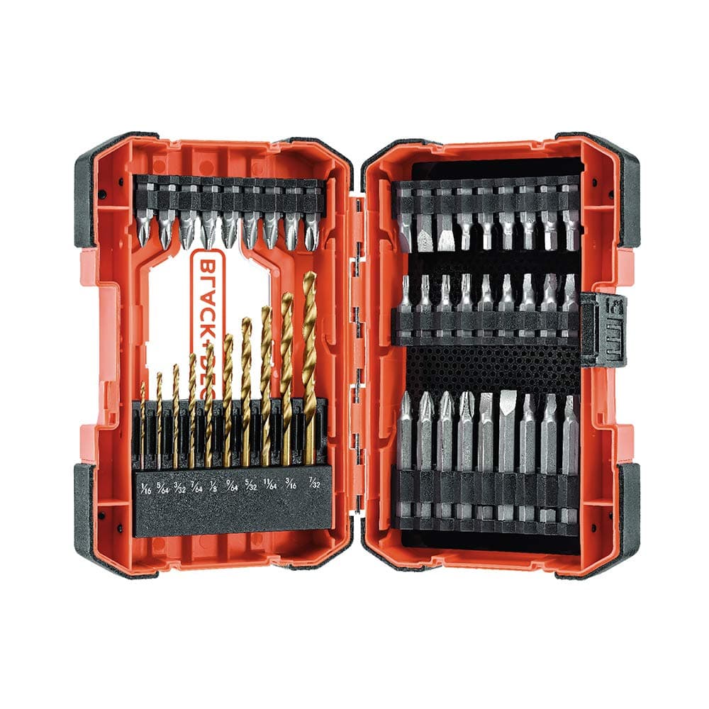 by BLACK+DECKER Drill Bit Set / Screwdriver Bit Set, 46-Piece (BDA46SDDDAEV)